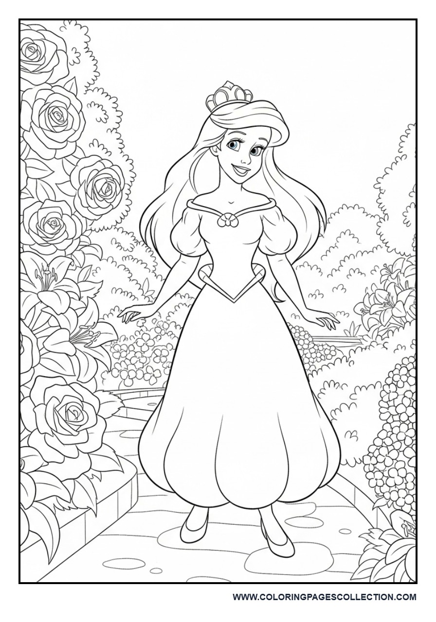 Ariel in the Palace Garden