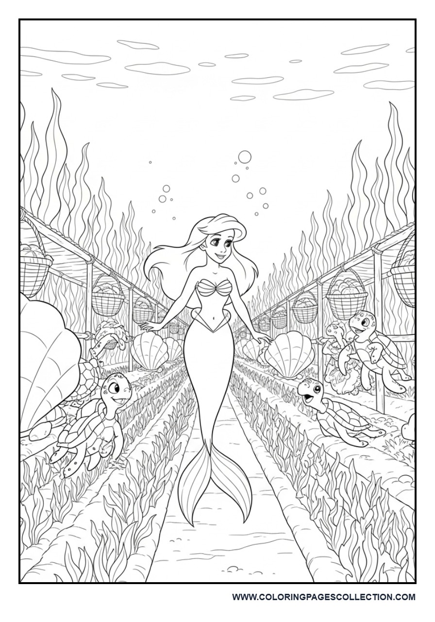 Ariel Visiting an Ocean Farm