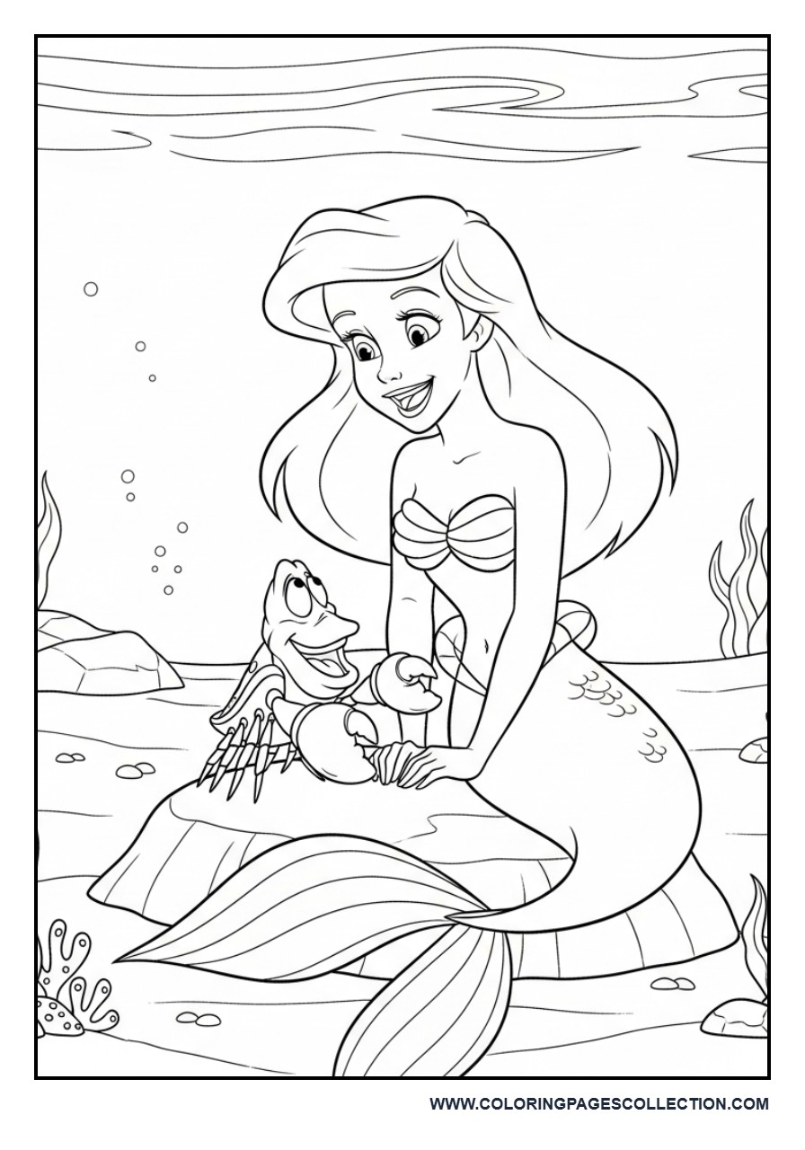 Ariel with Sebastian