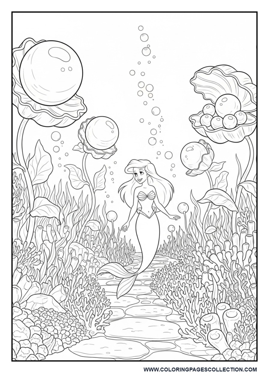 Ariel's Enchanted Pearl Garden