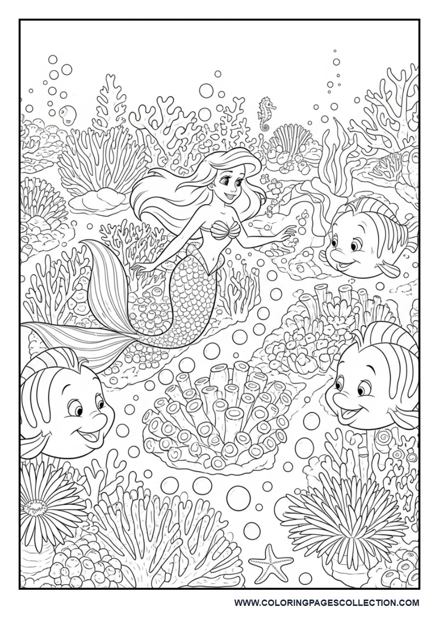 Ariel's Ocean Flower Garden Maze