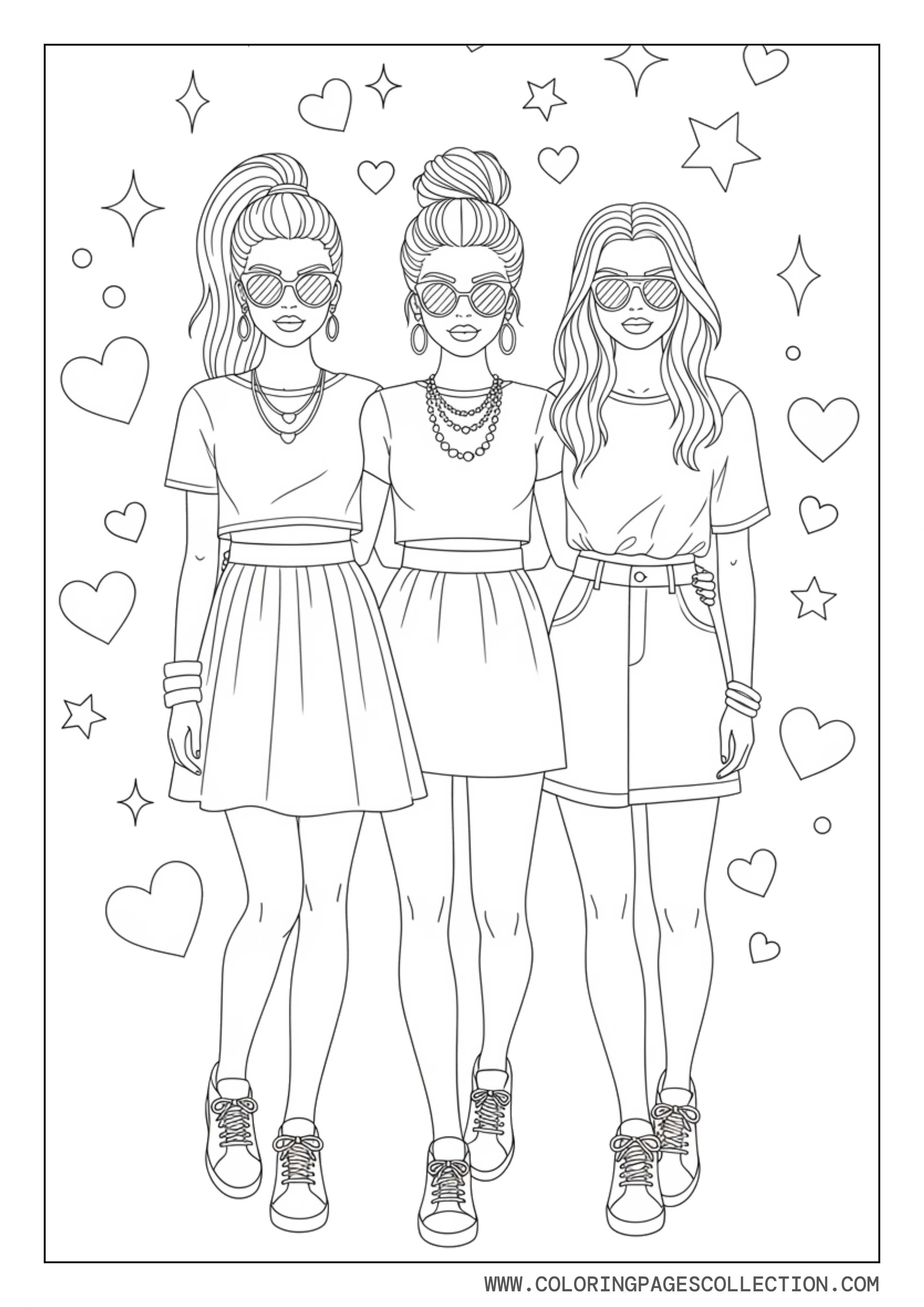 Baddie Best Friend Trio