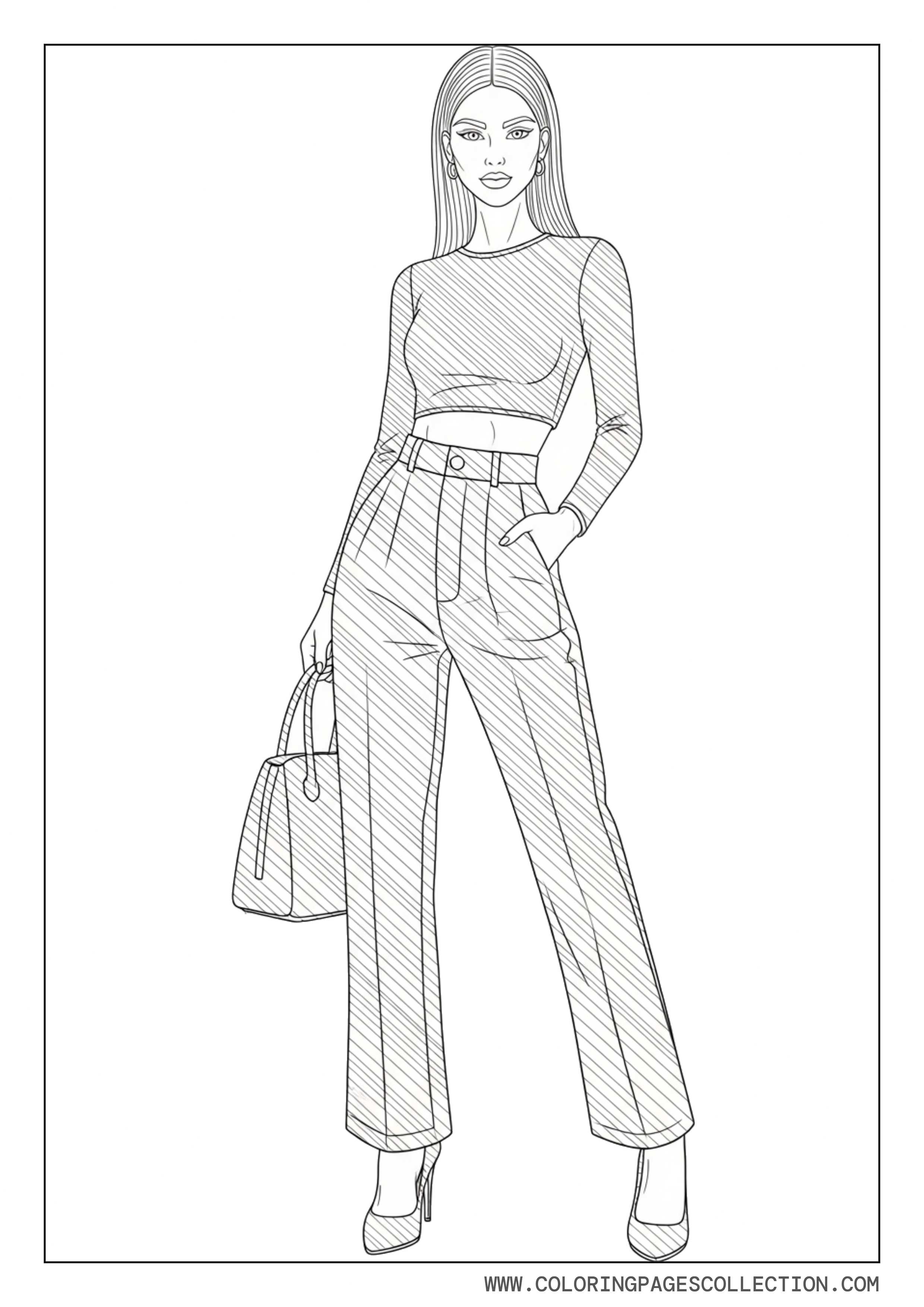 Baddie Fashion Model Pose