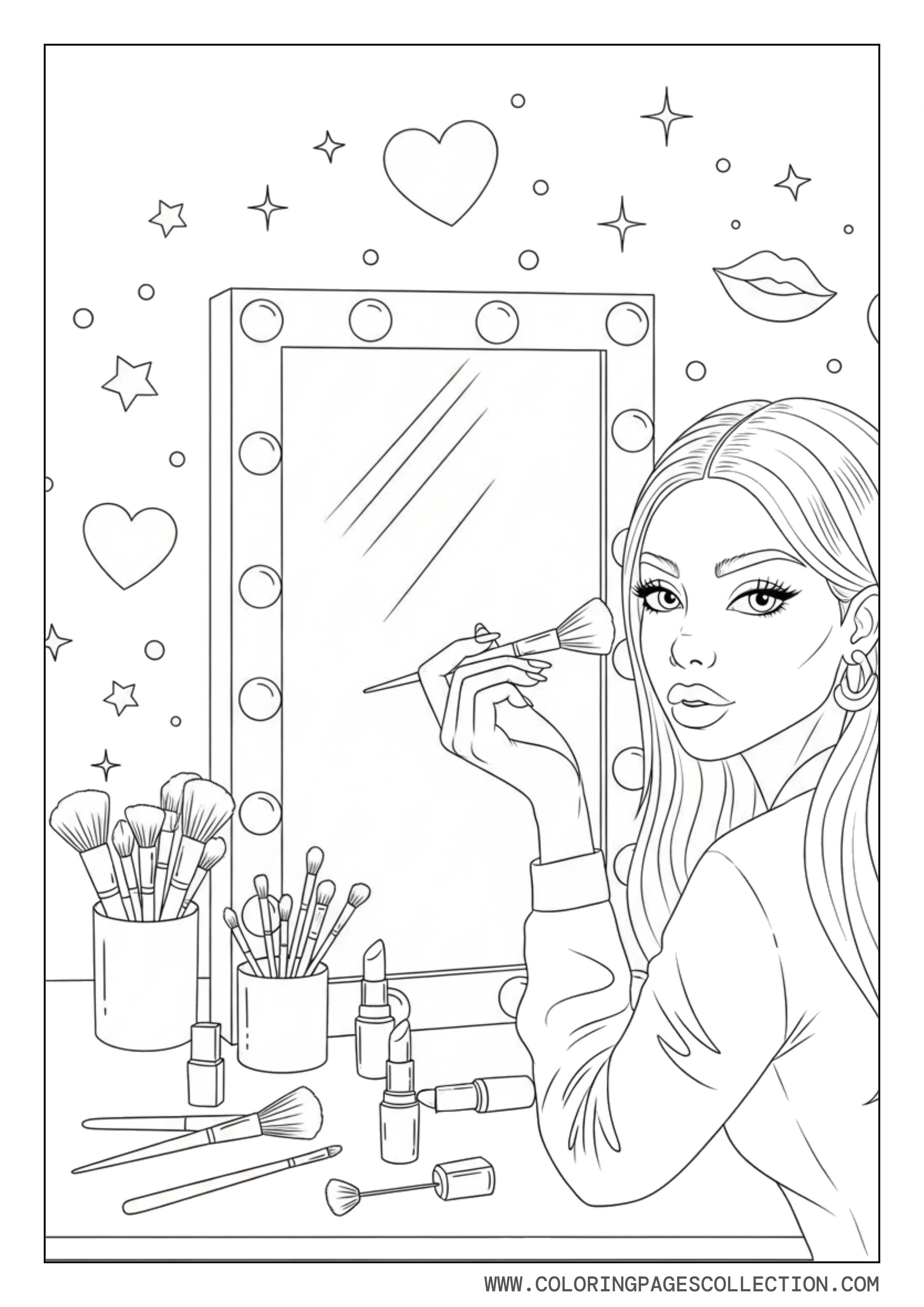 Baddie Girl Doing Makeup Tutorial