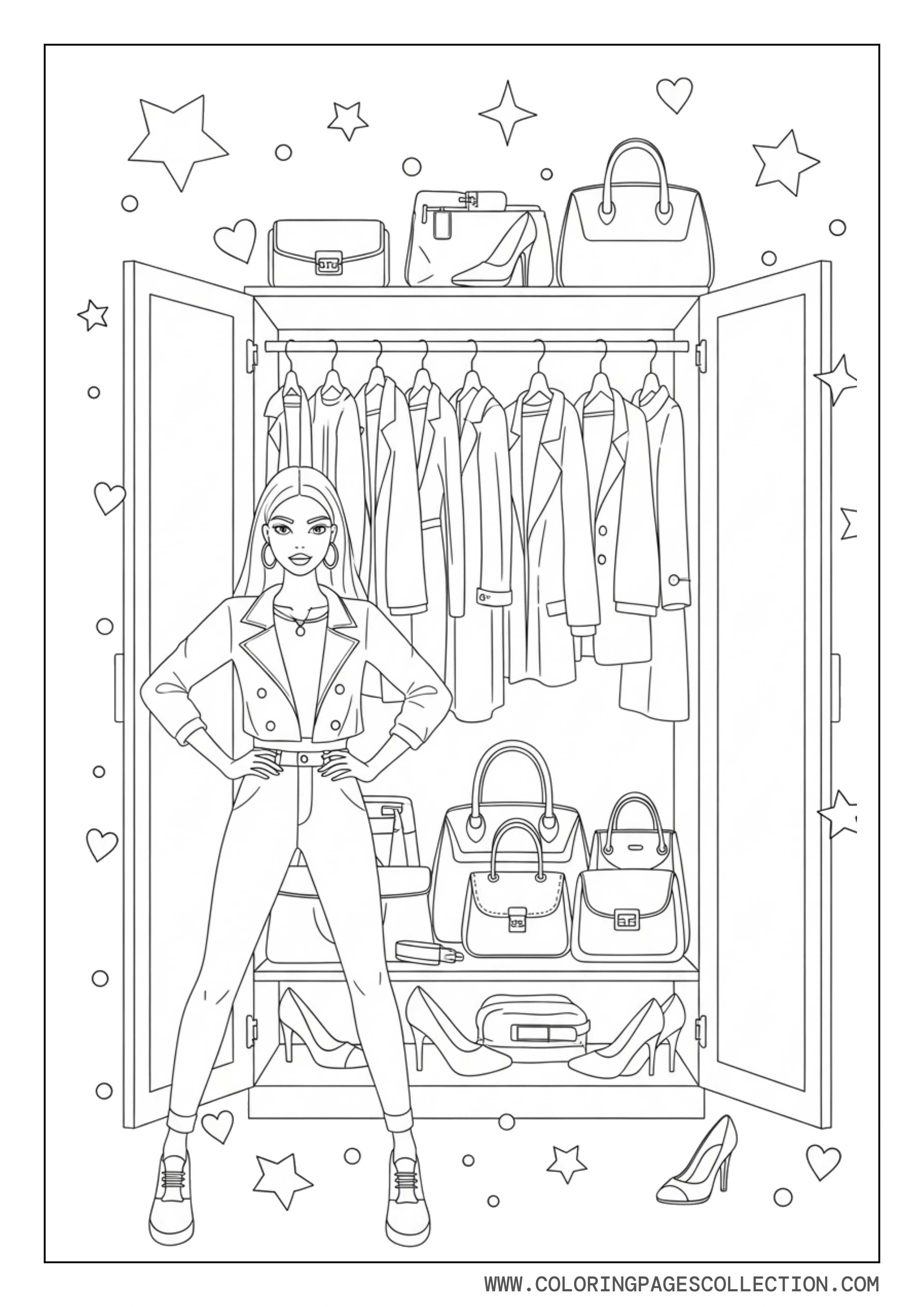 Baddie Girl with Wardrobe Closet