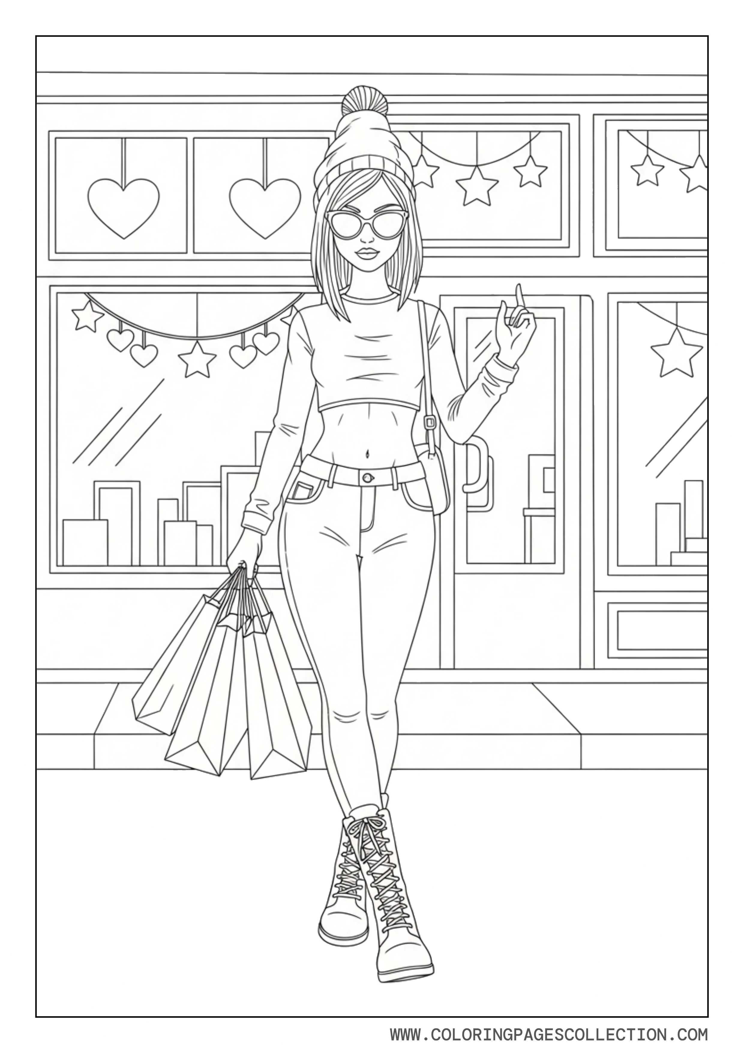 Baddie Shopping Street Scene