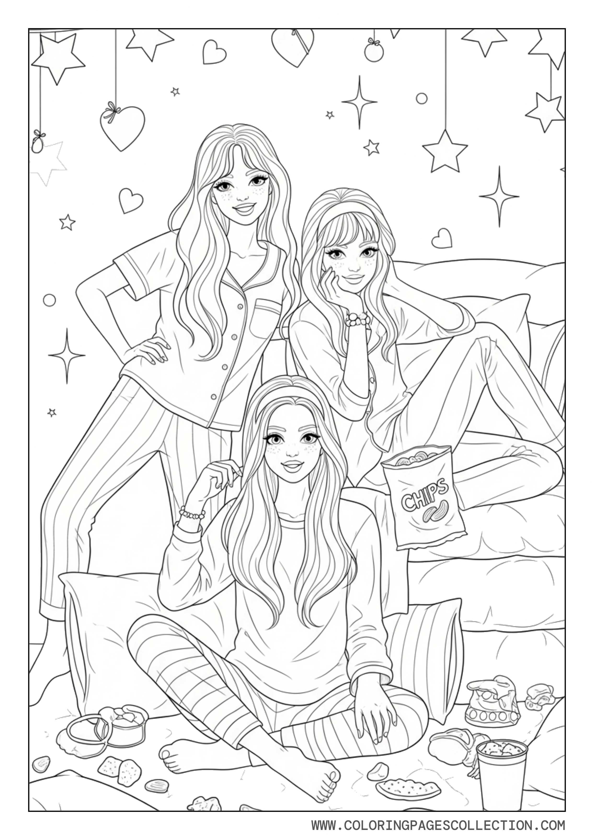 Baddie Sleepover Scene