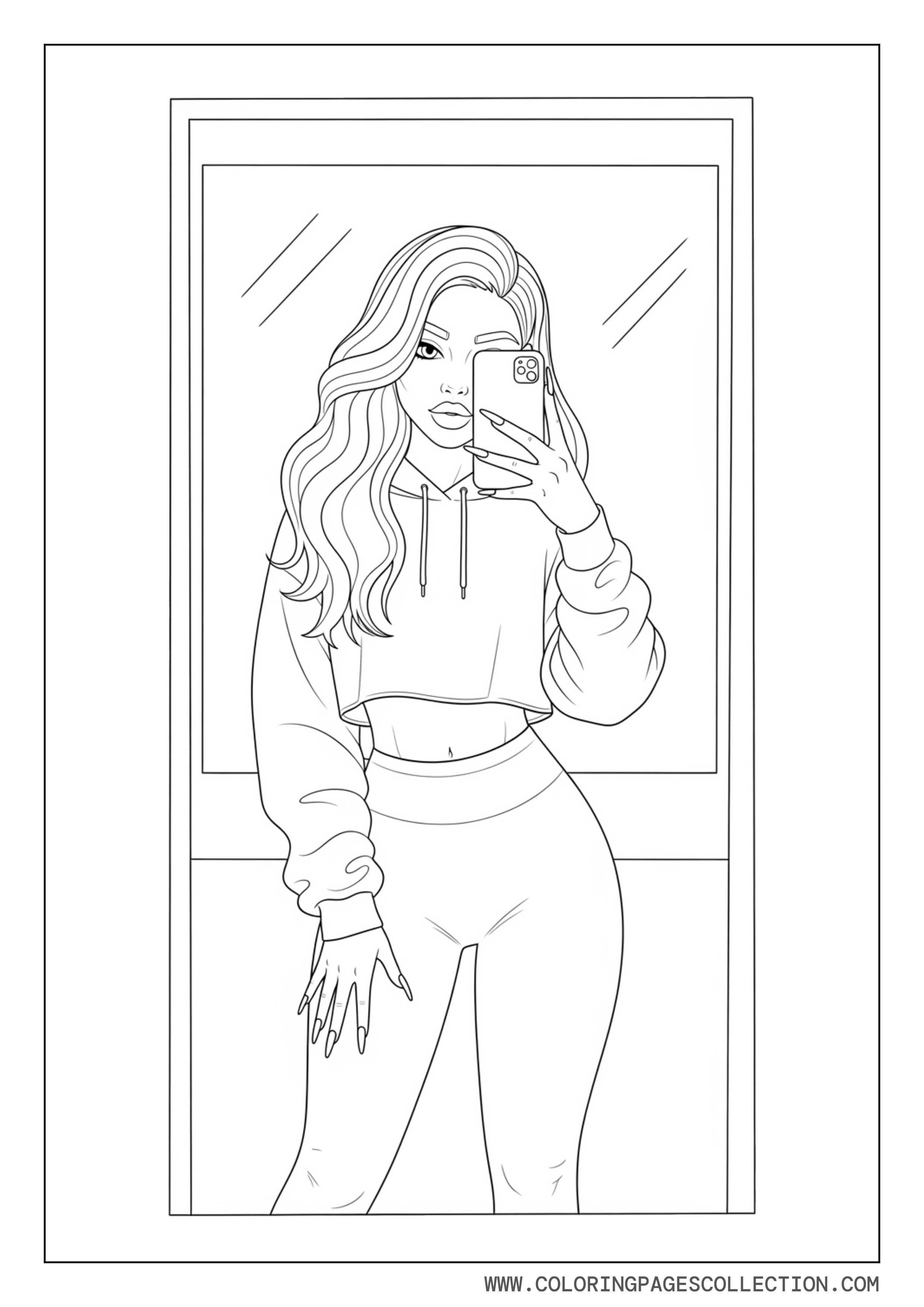 Baddie Taking a Selfie