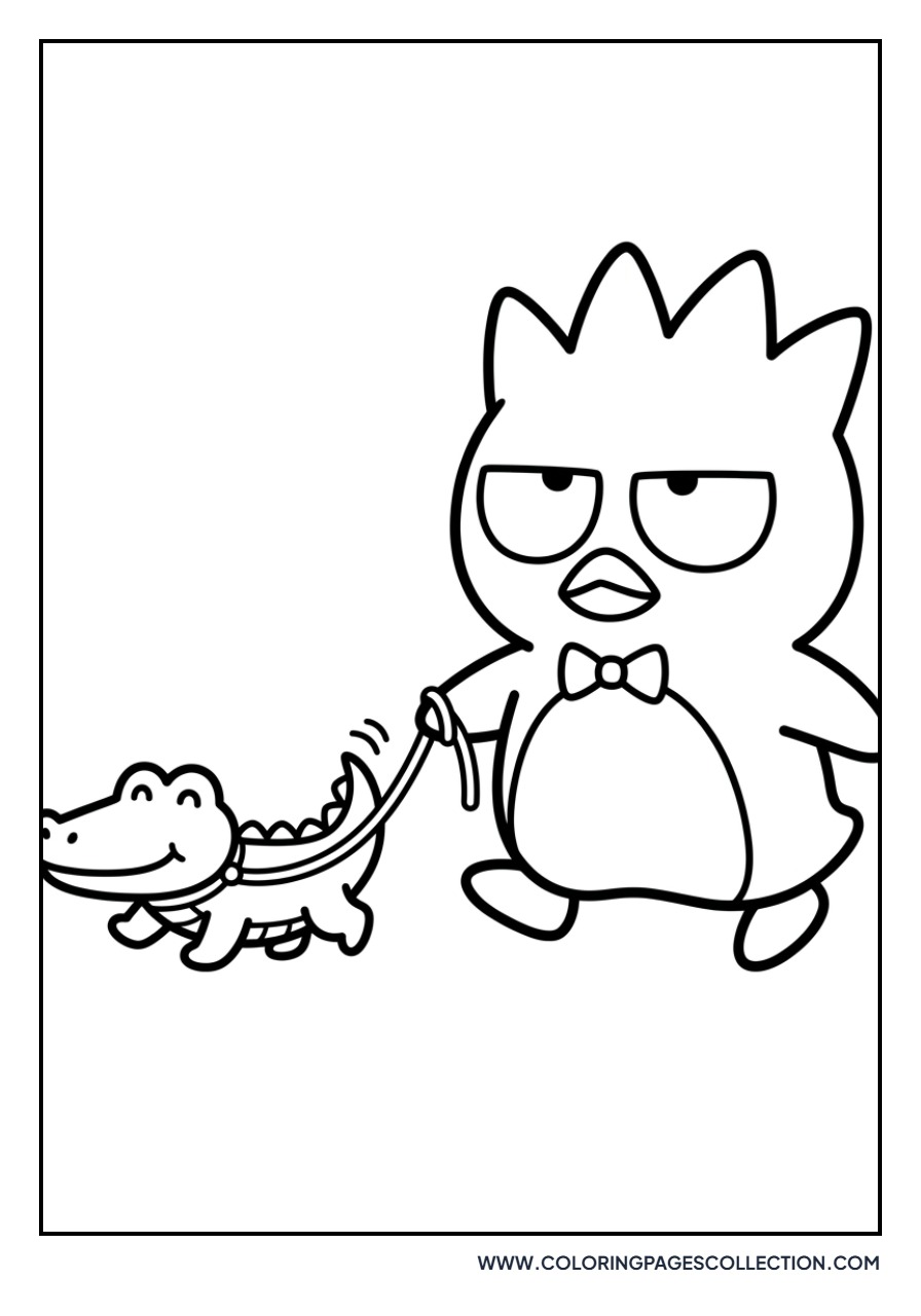 Badtz-Maru and Pochi Walking