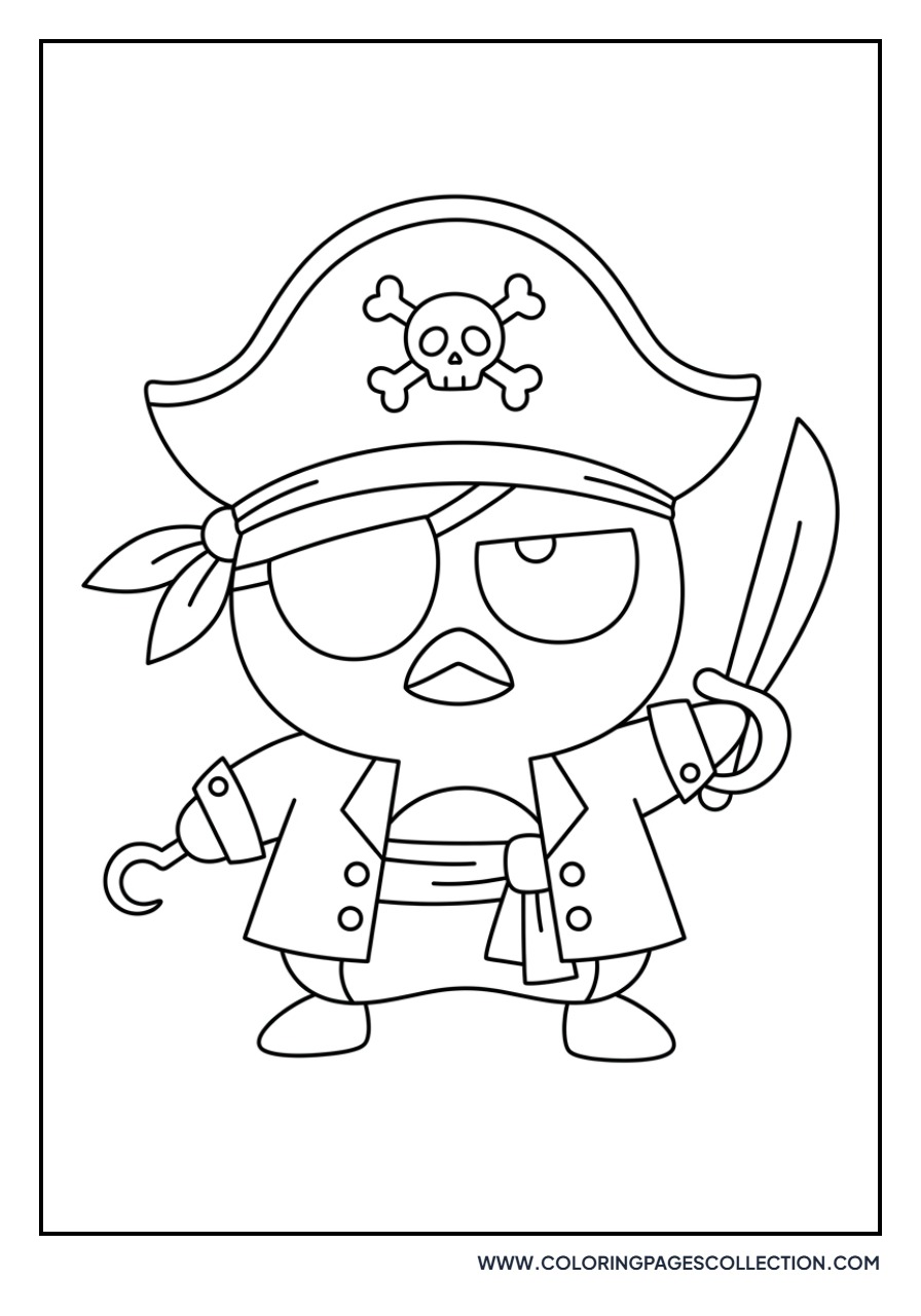 Badtz-Maru as a Pirate