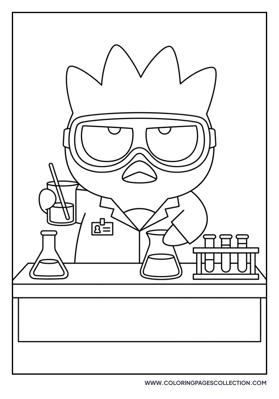 Badtz-Maru as a Scientist