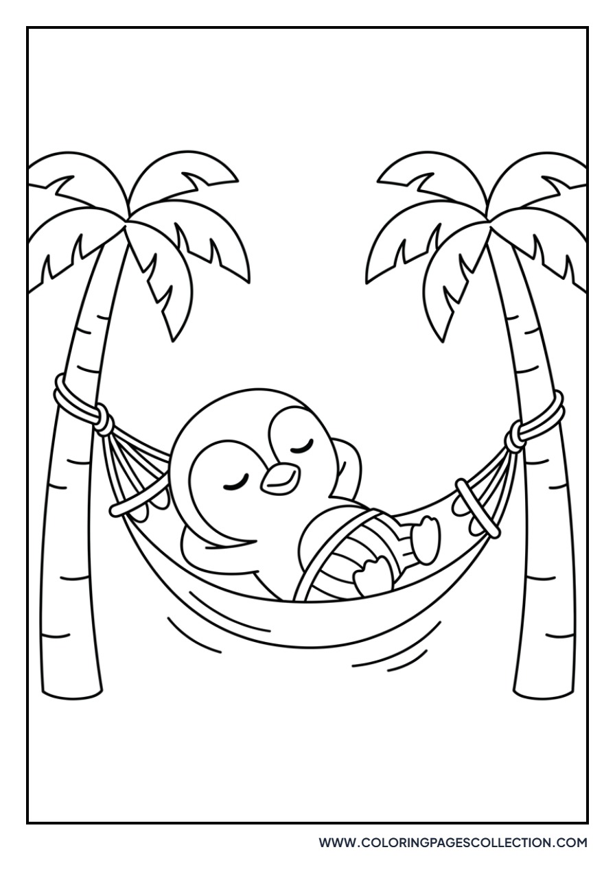 Badtz-Maru in a Hammock
