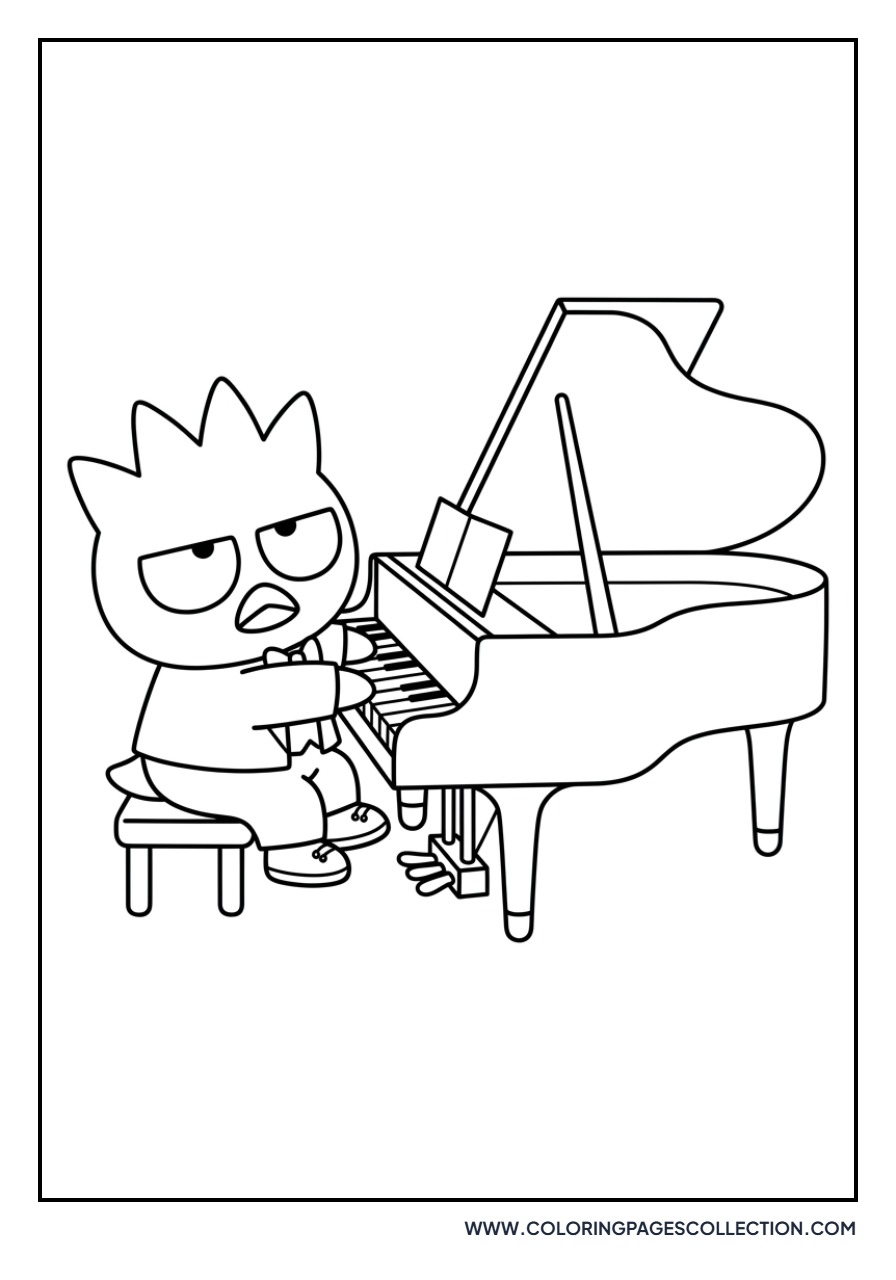 Badtz-Maru Playing Piano