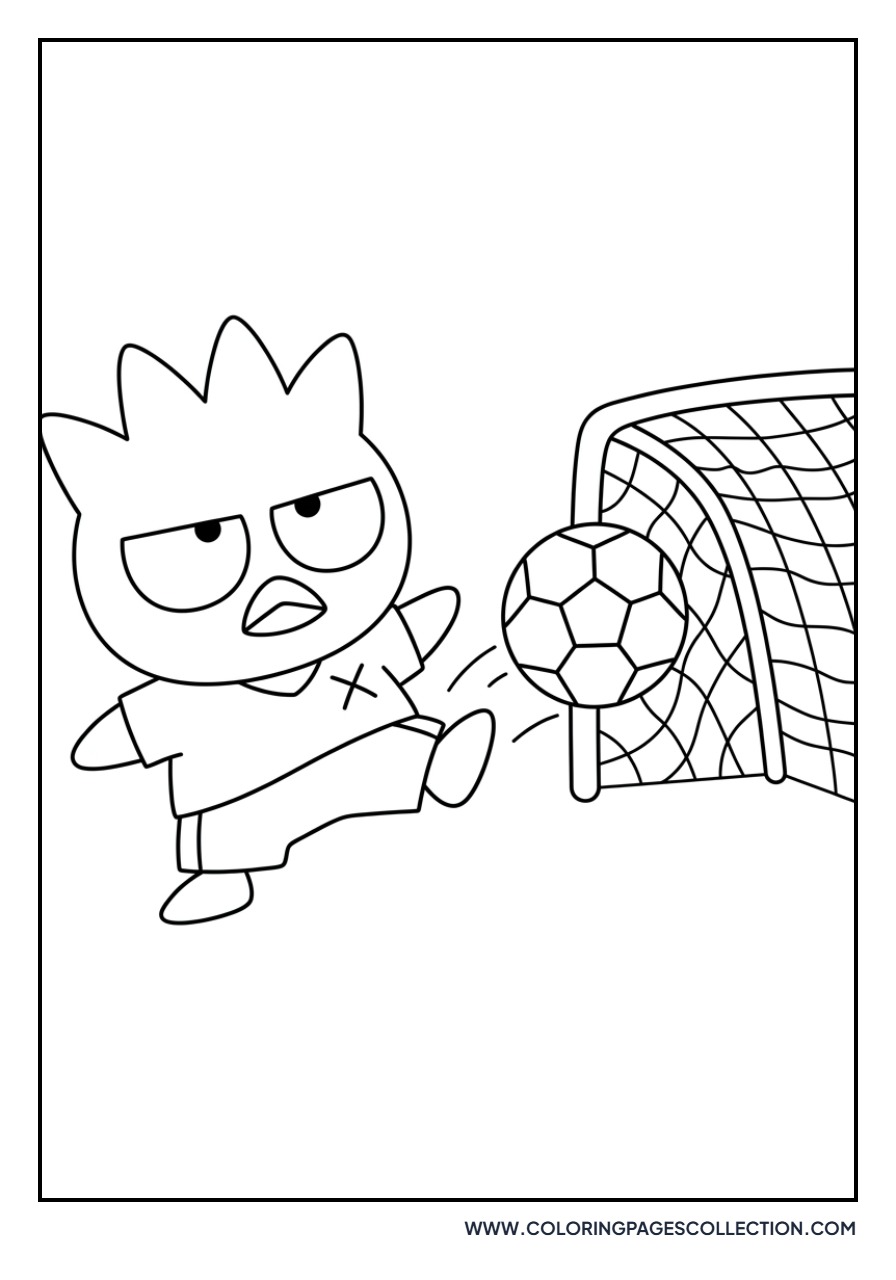 Badtz-Maru Playing Soccer