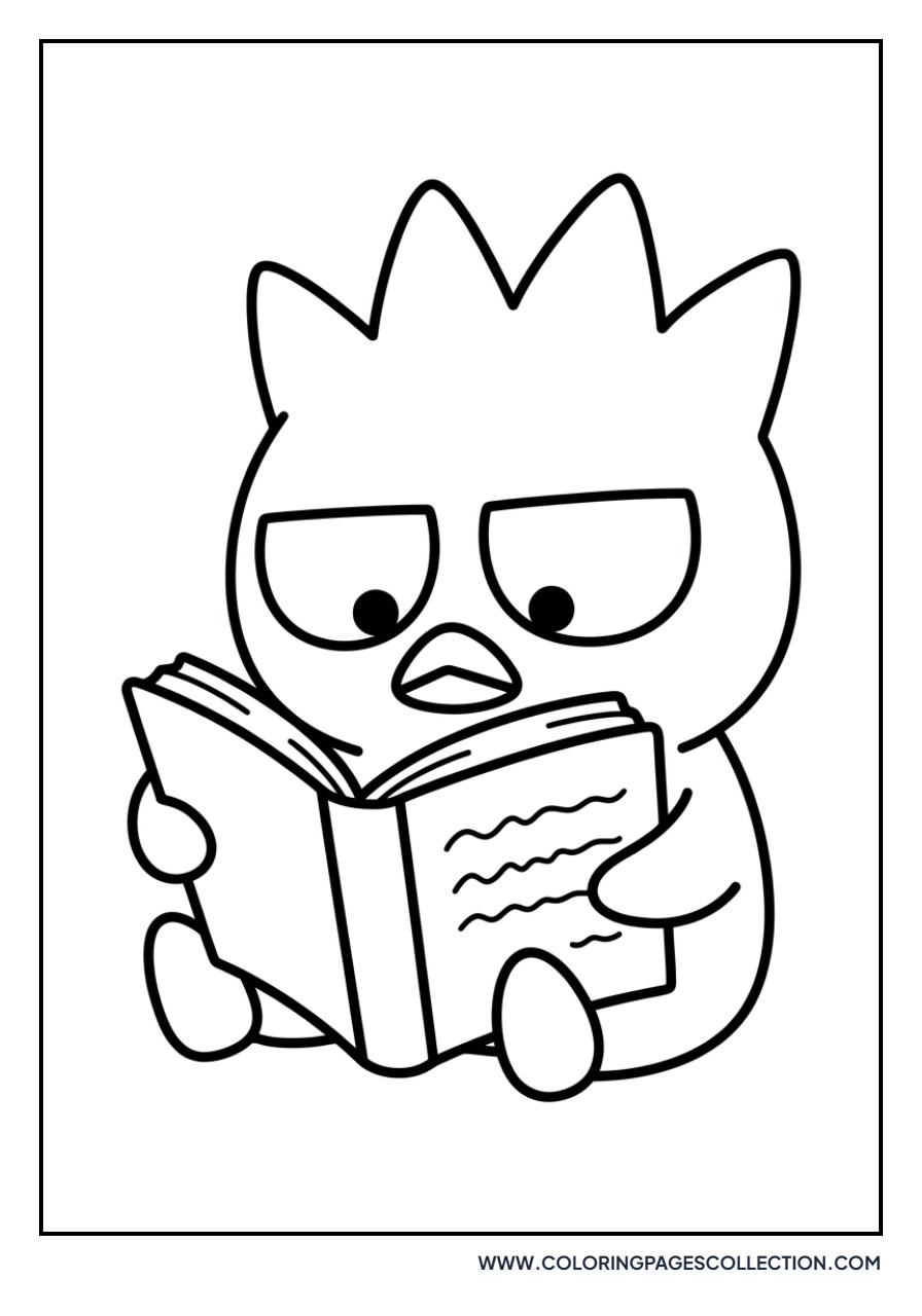 Badtz-Maru Reading a Book