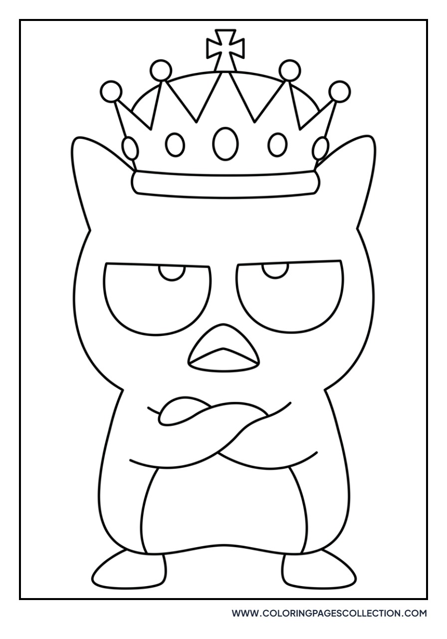 Badtz-Maru Wearing a Crown