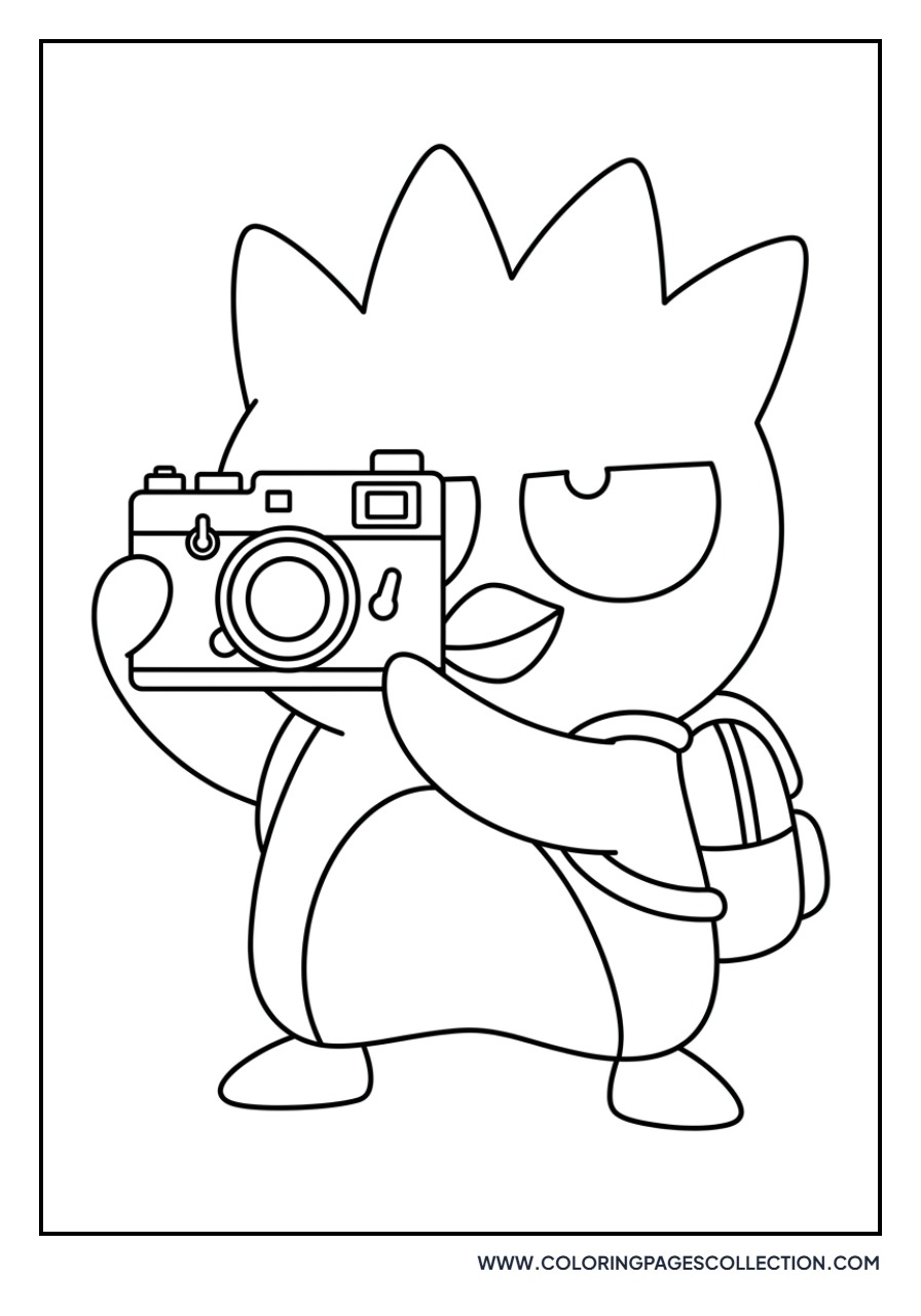 Badtz-Maru with a Camera