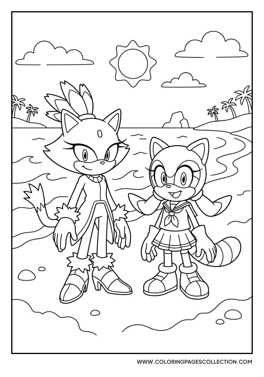 Blaze and Marine the Raccoon