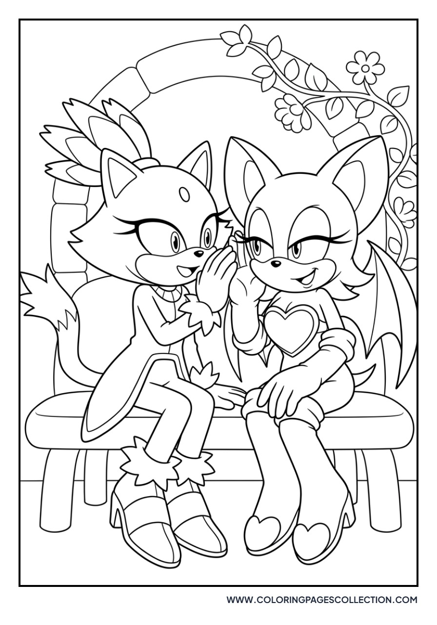 Blaze and Rouge the Bat