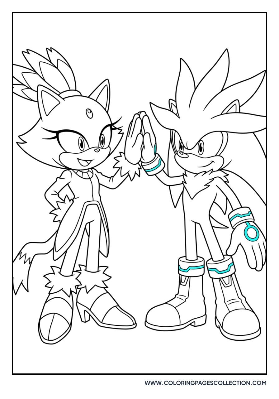 Blaze and Silver High Five