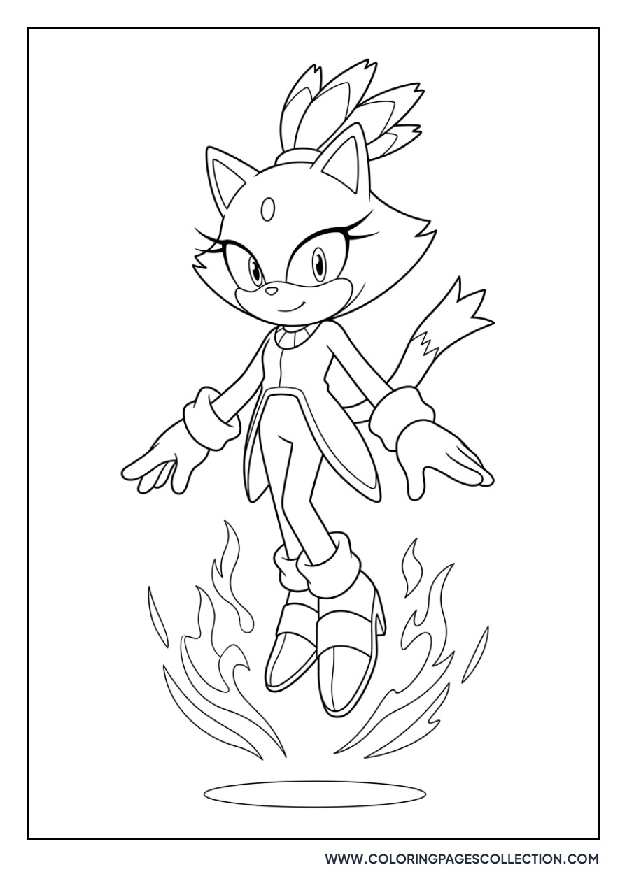 Blaze Floating in Air