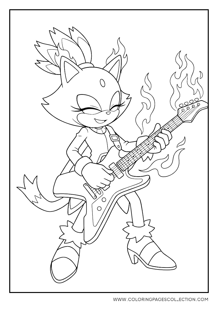 Blaze Playing Guitar