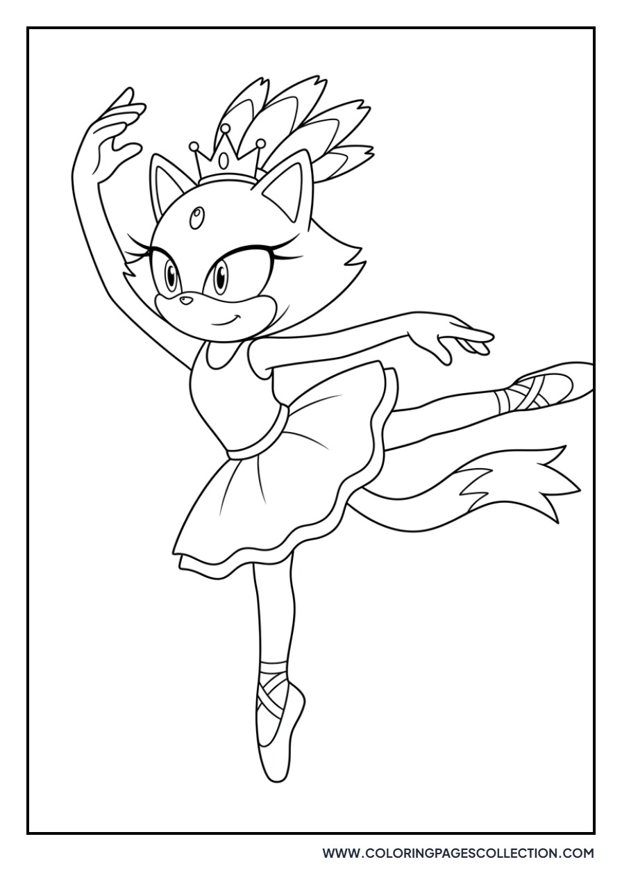 Blaze the Cat Ballet Dancer