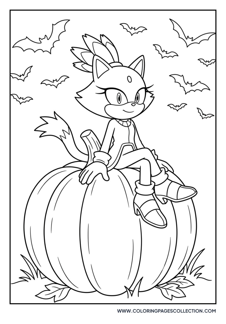 Blaze the Cat Halloween