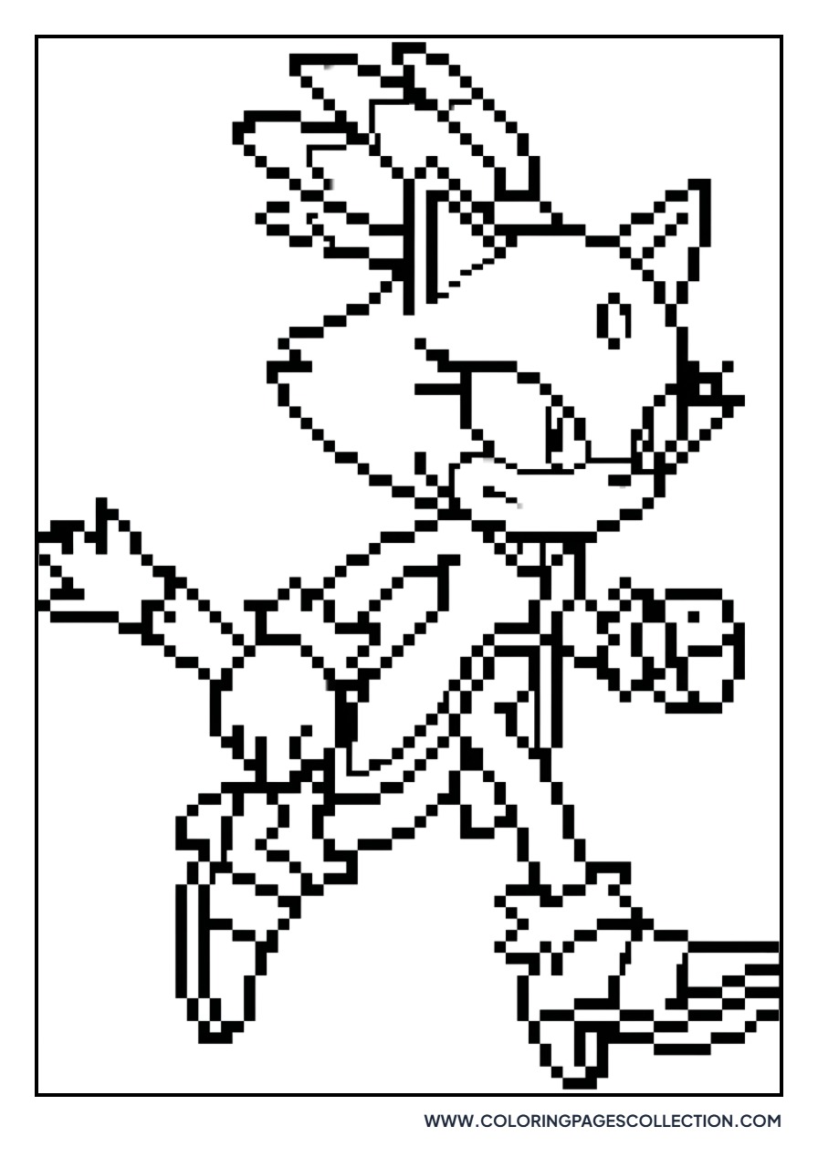 Blaze the Cat Pixel Art