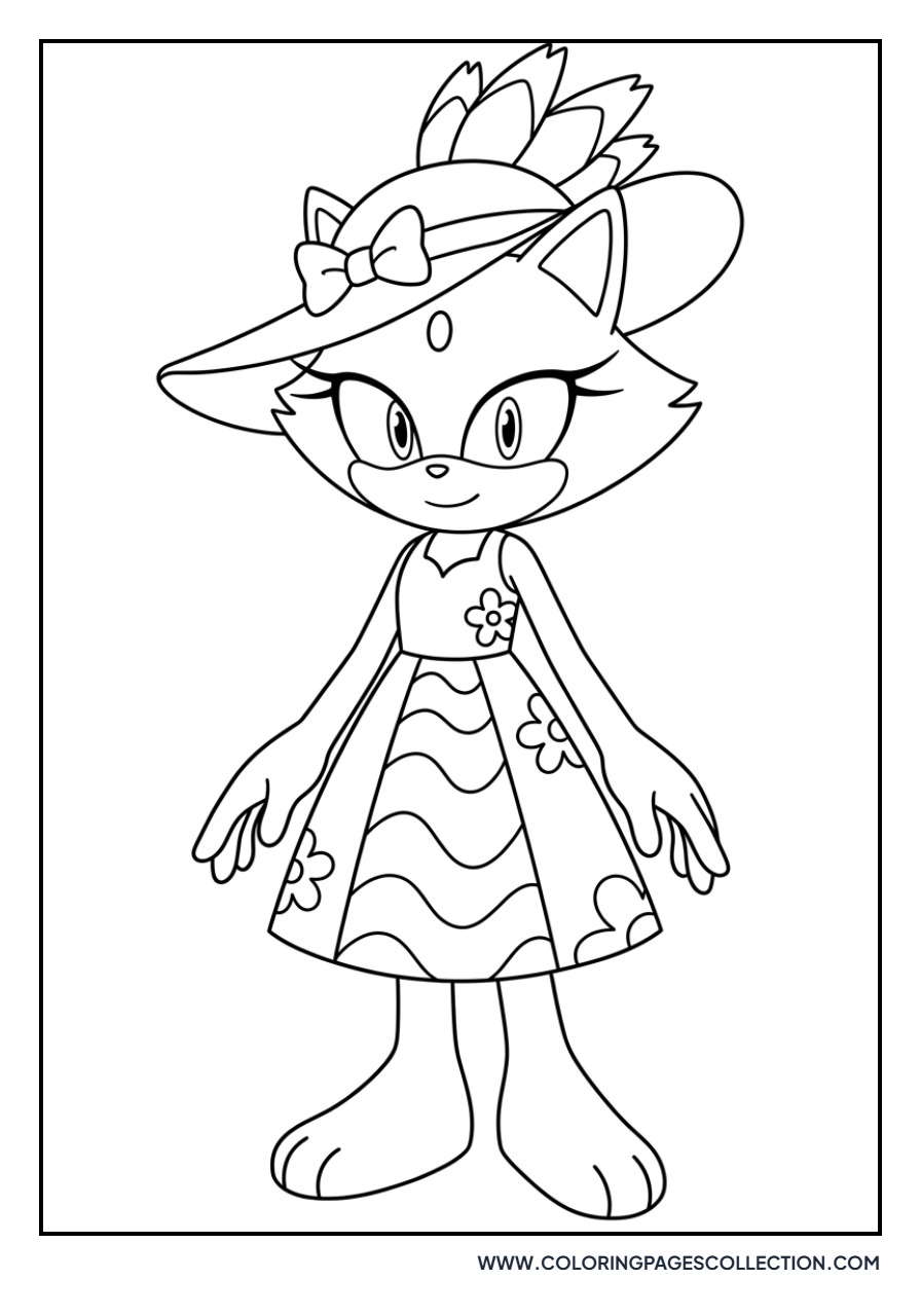 Blaze the Cat Summer Outfit