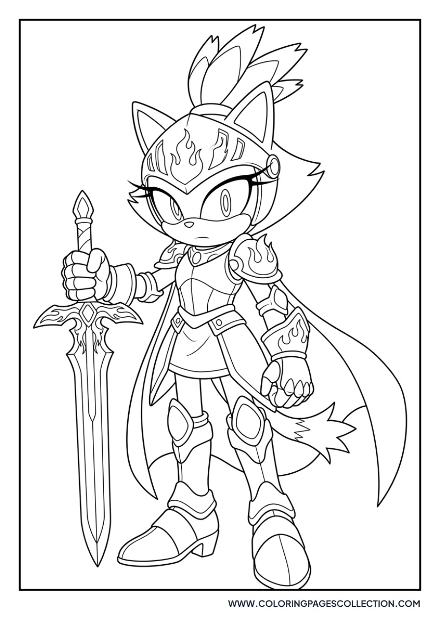 Blaze the Cat Sword Fighter
