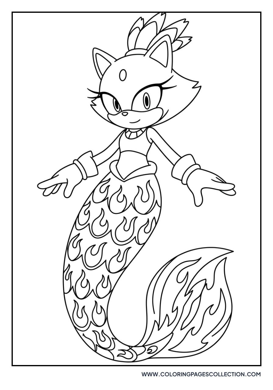 Blaze the Cat Under the Sea
