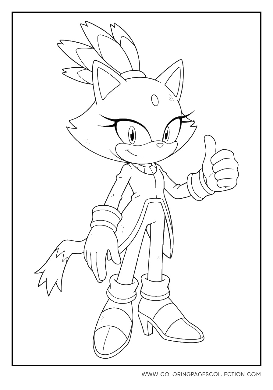 Blaze the Cat Victory Pose