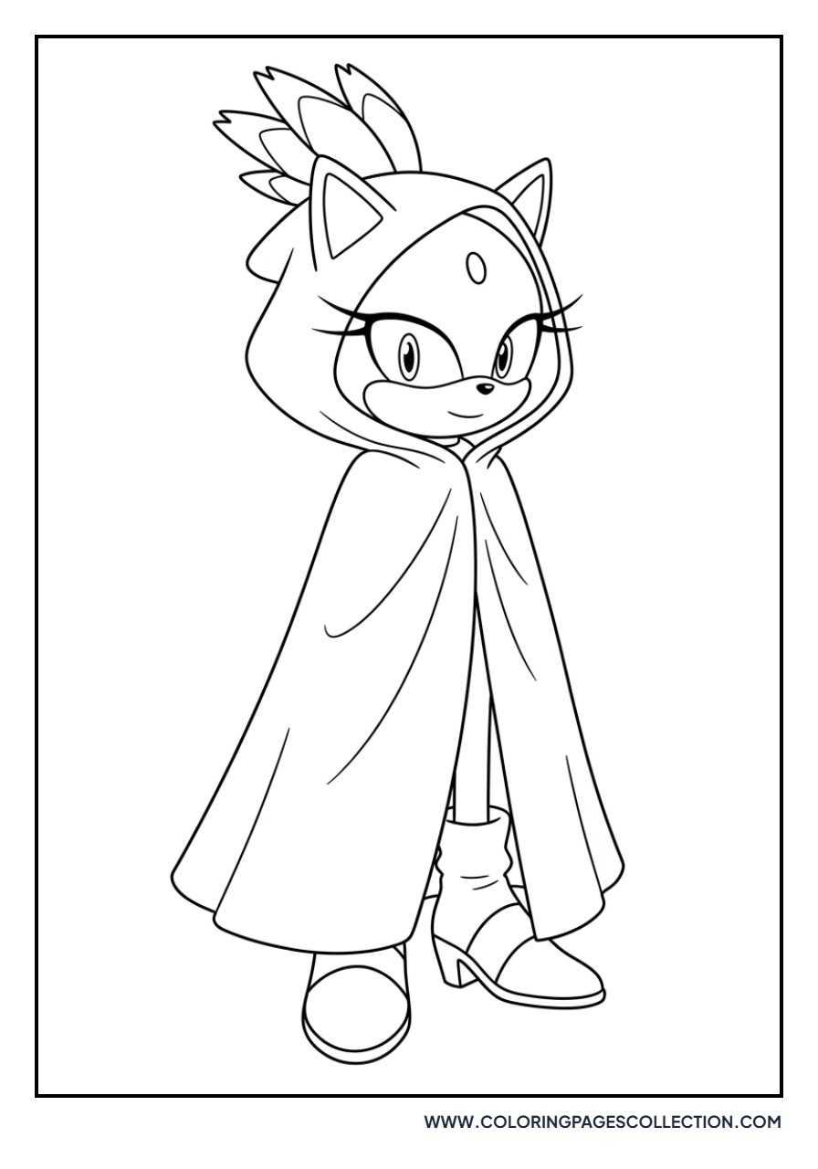 Blaze Wearing a Cloak
