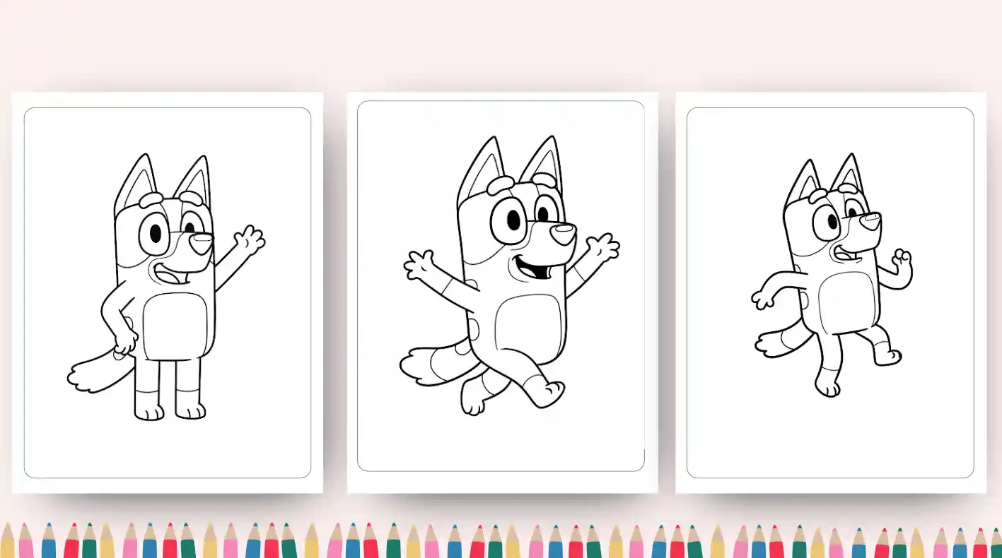 Bluey Coloring Pages