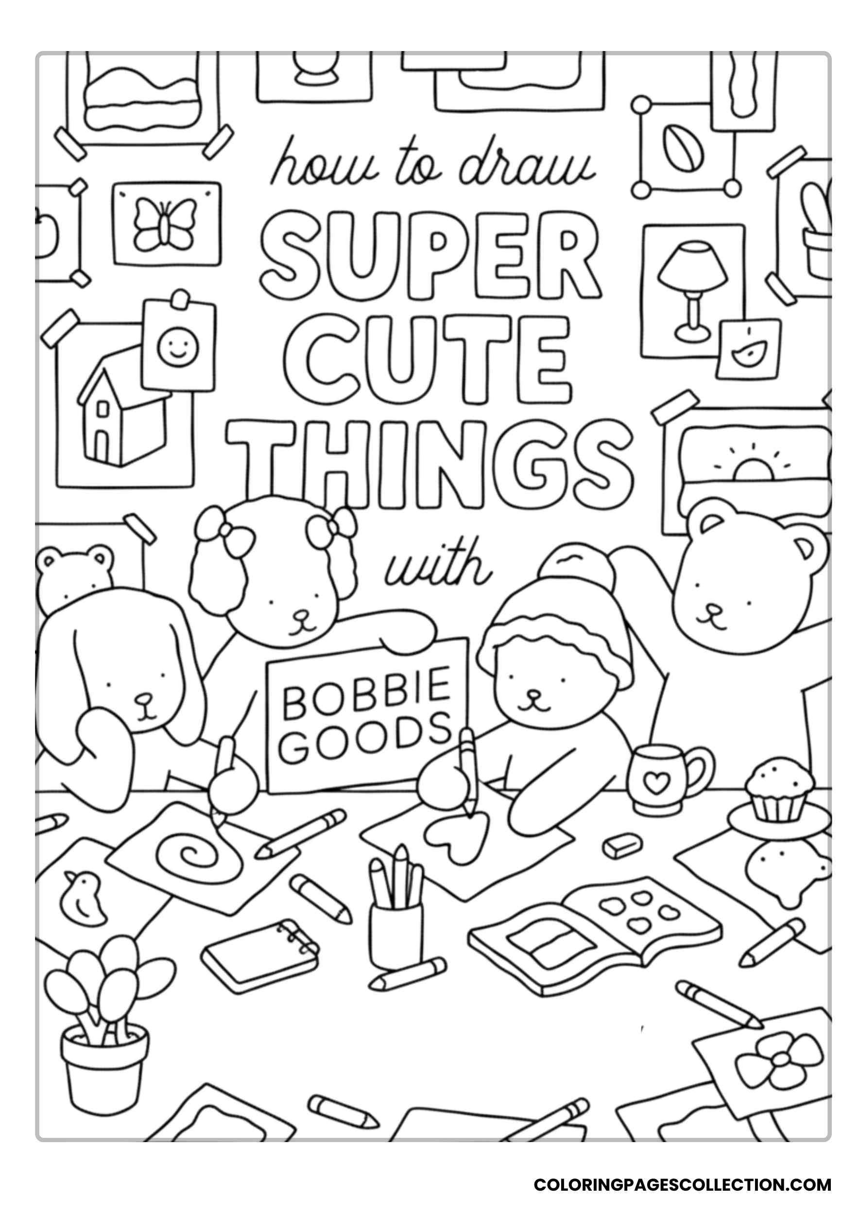 Bobbie’s Super Cute Things Page Coloring Pages