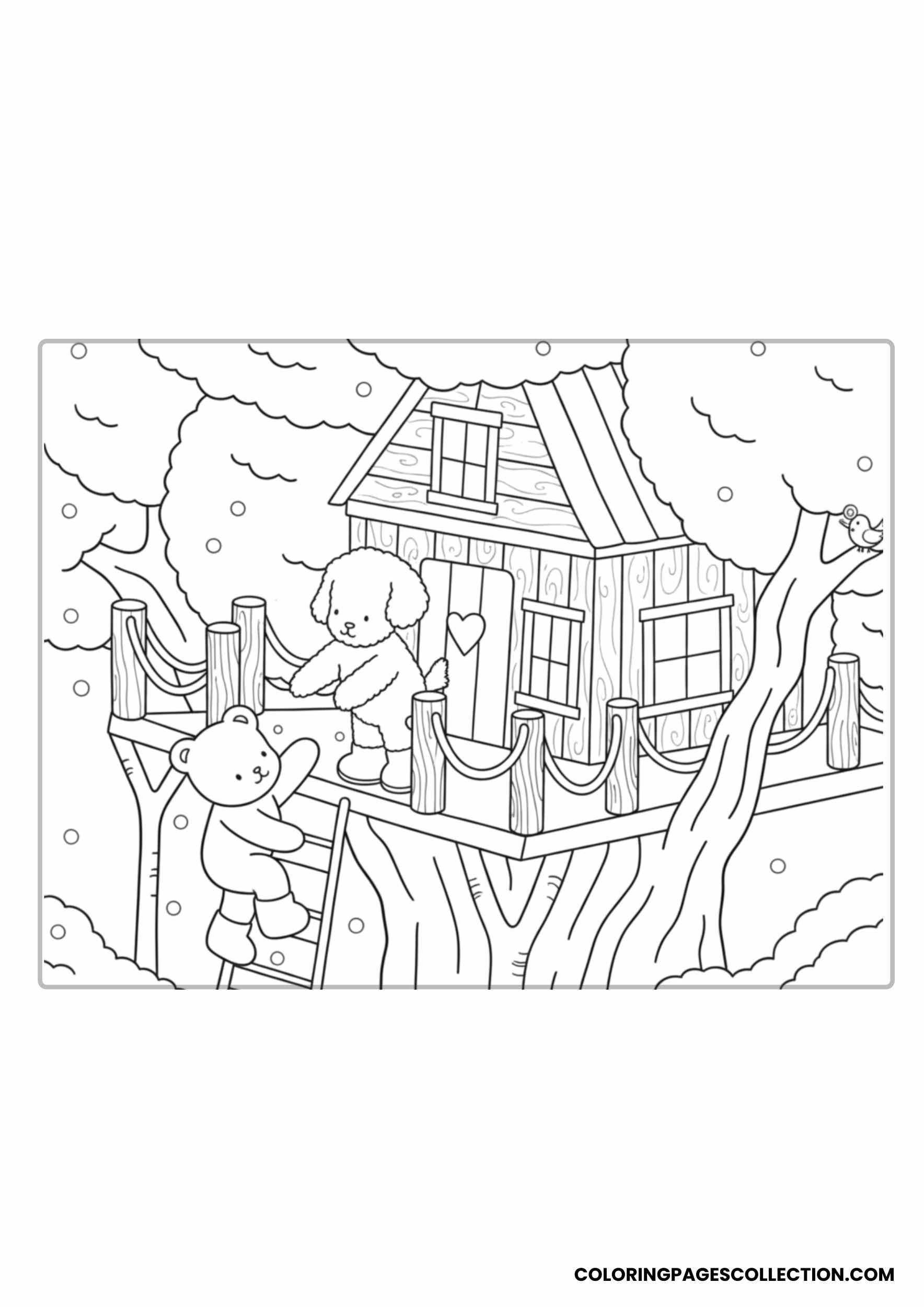 Bobbie’s Treehouse Hideaway Coloring Sheet