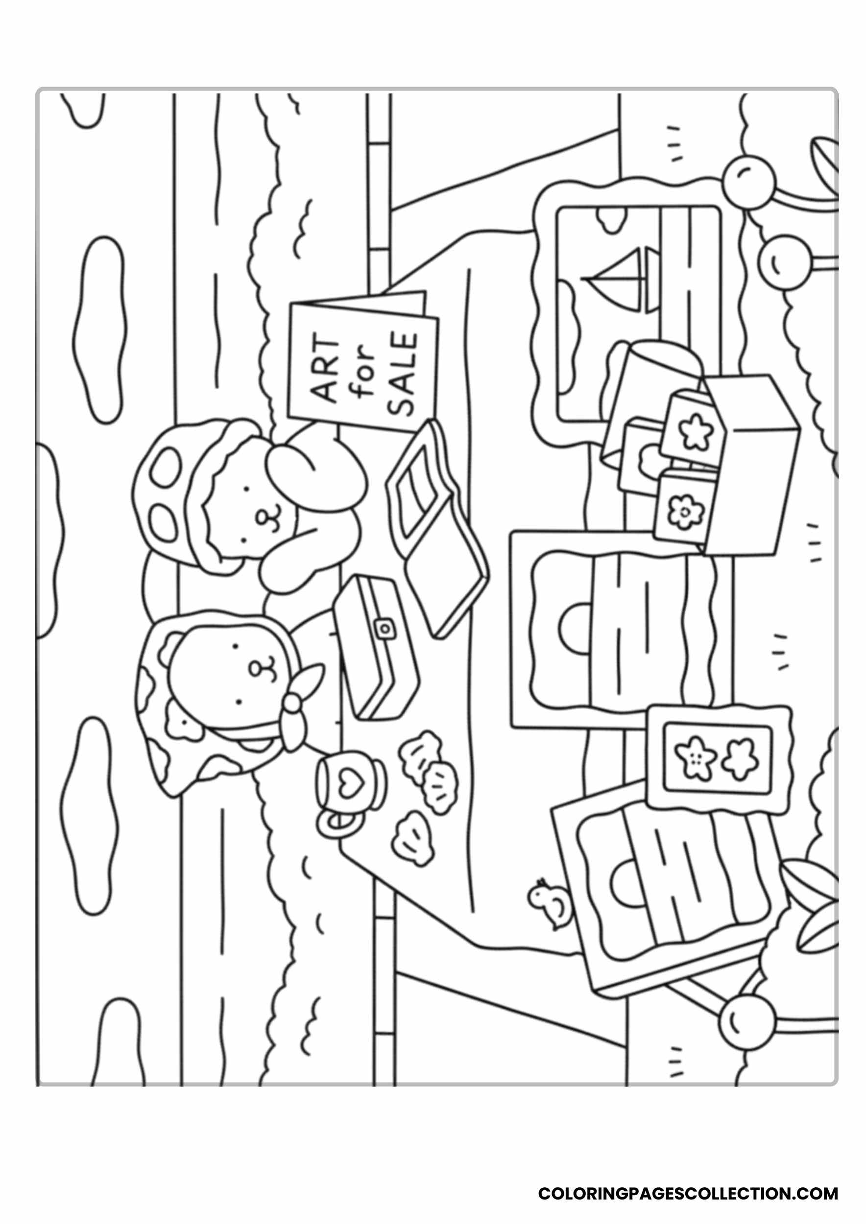 Bobbie’s Little Room of Happy Things Coloring Pages