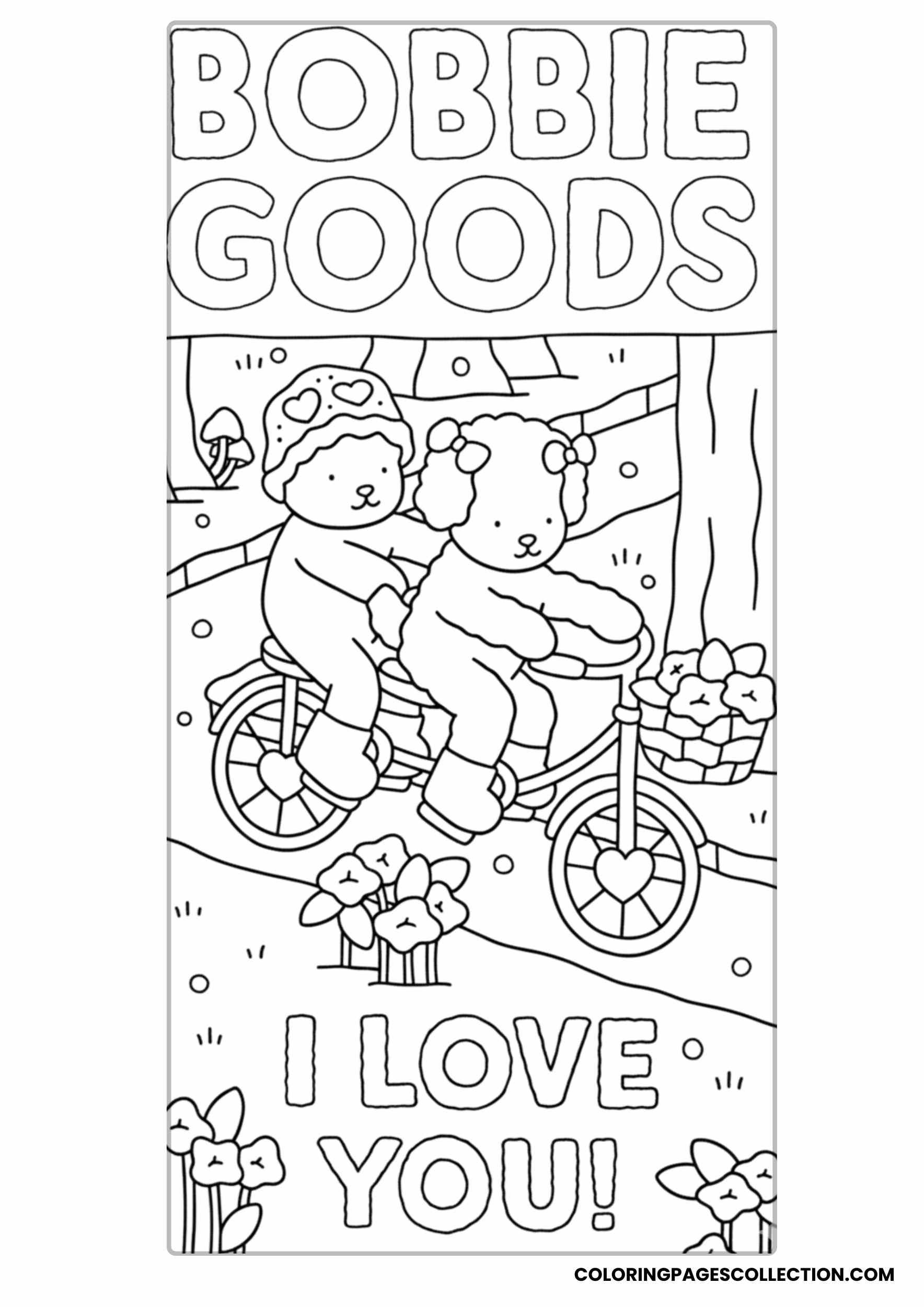 Bobbie Goods Love Day Coloring Sheet