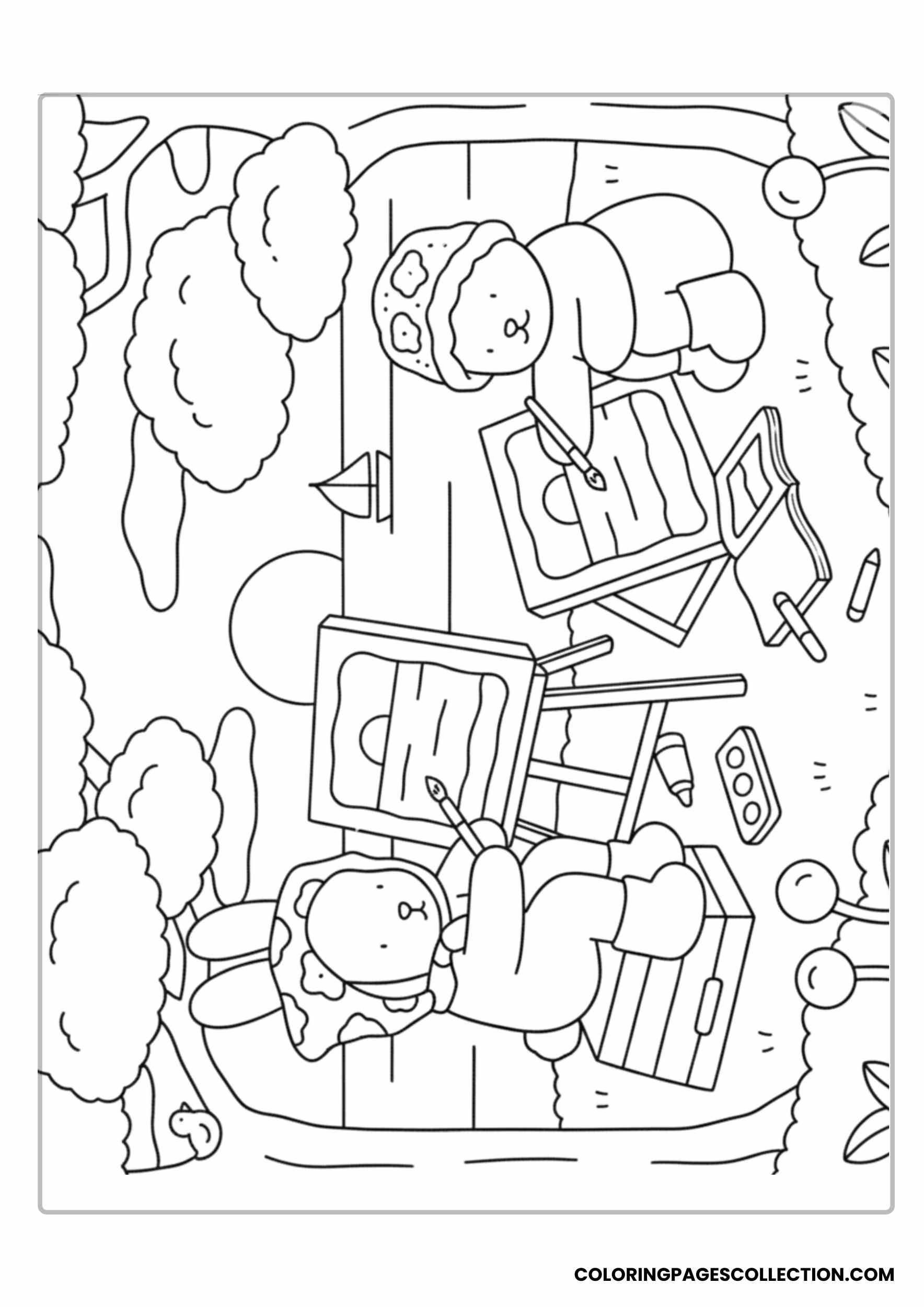 Picnic Day with Bobbie’s Friends Coloring Pages
