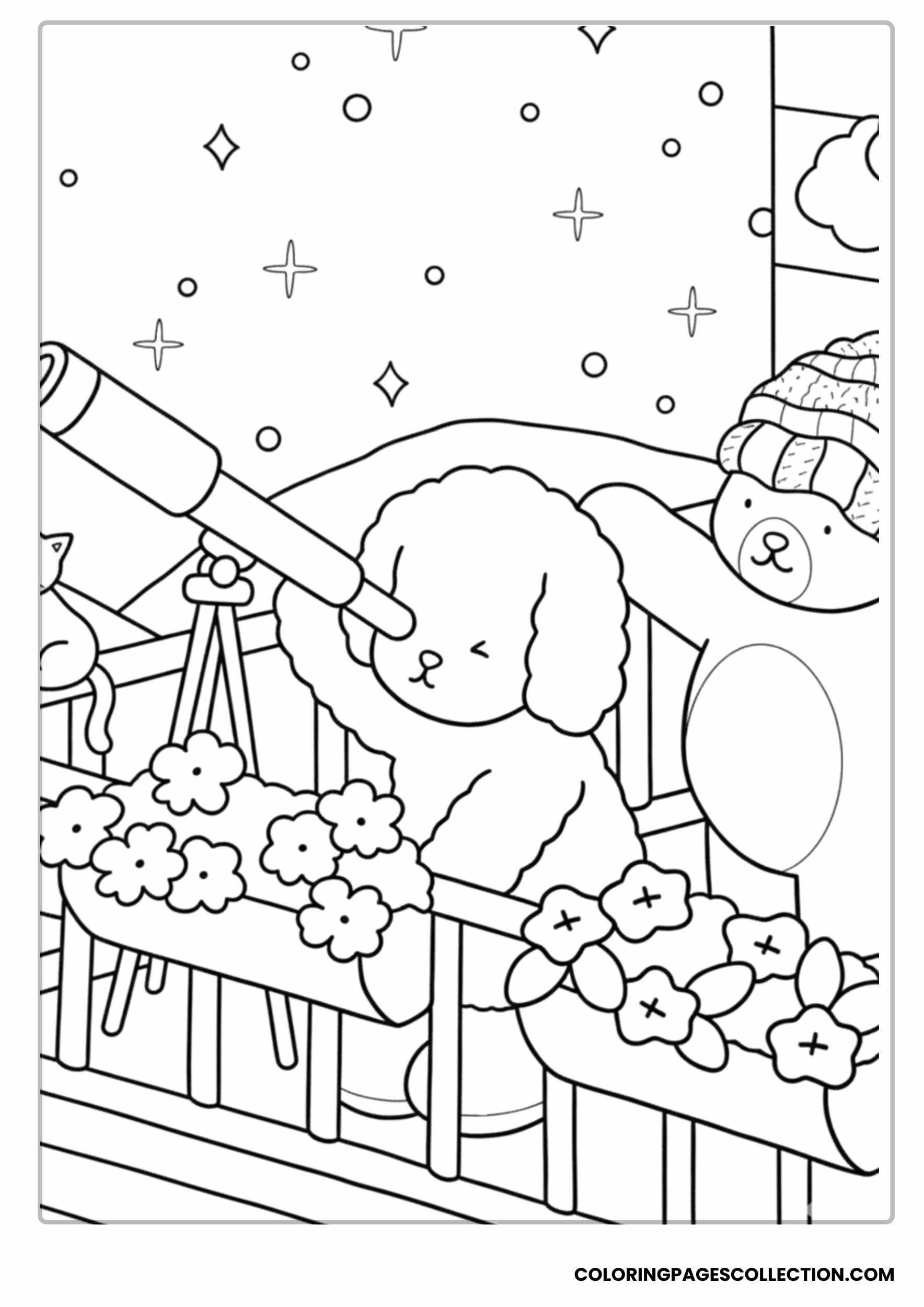 Bobbie’s Gentle Garden Day Coloring Sheet