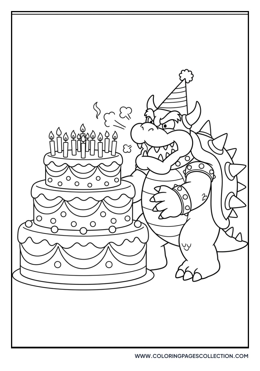 Bowser at a Birthday Party