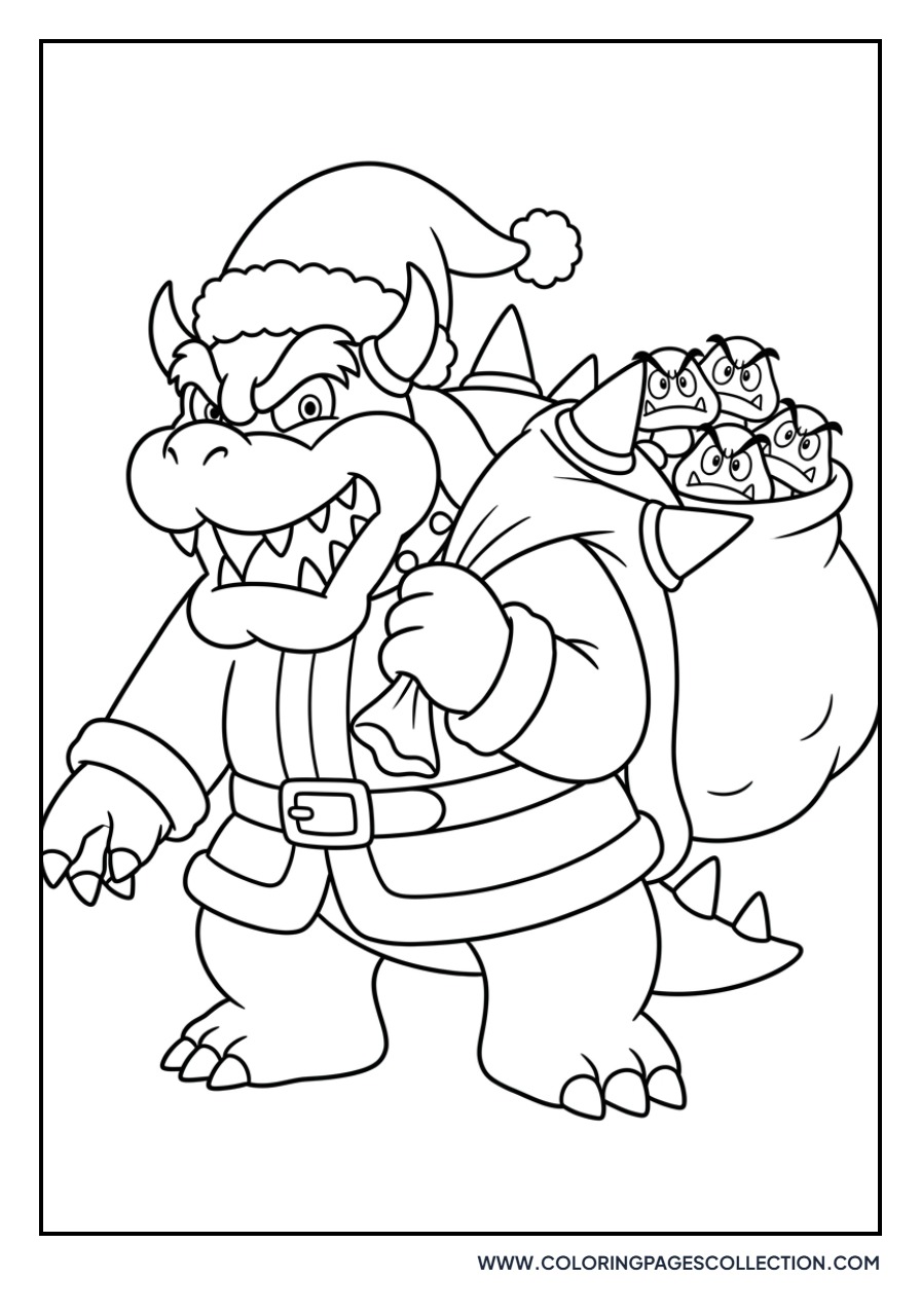 Bowser Christmas Santa