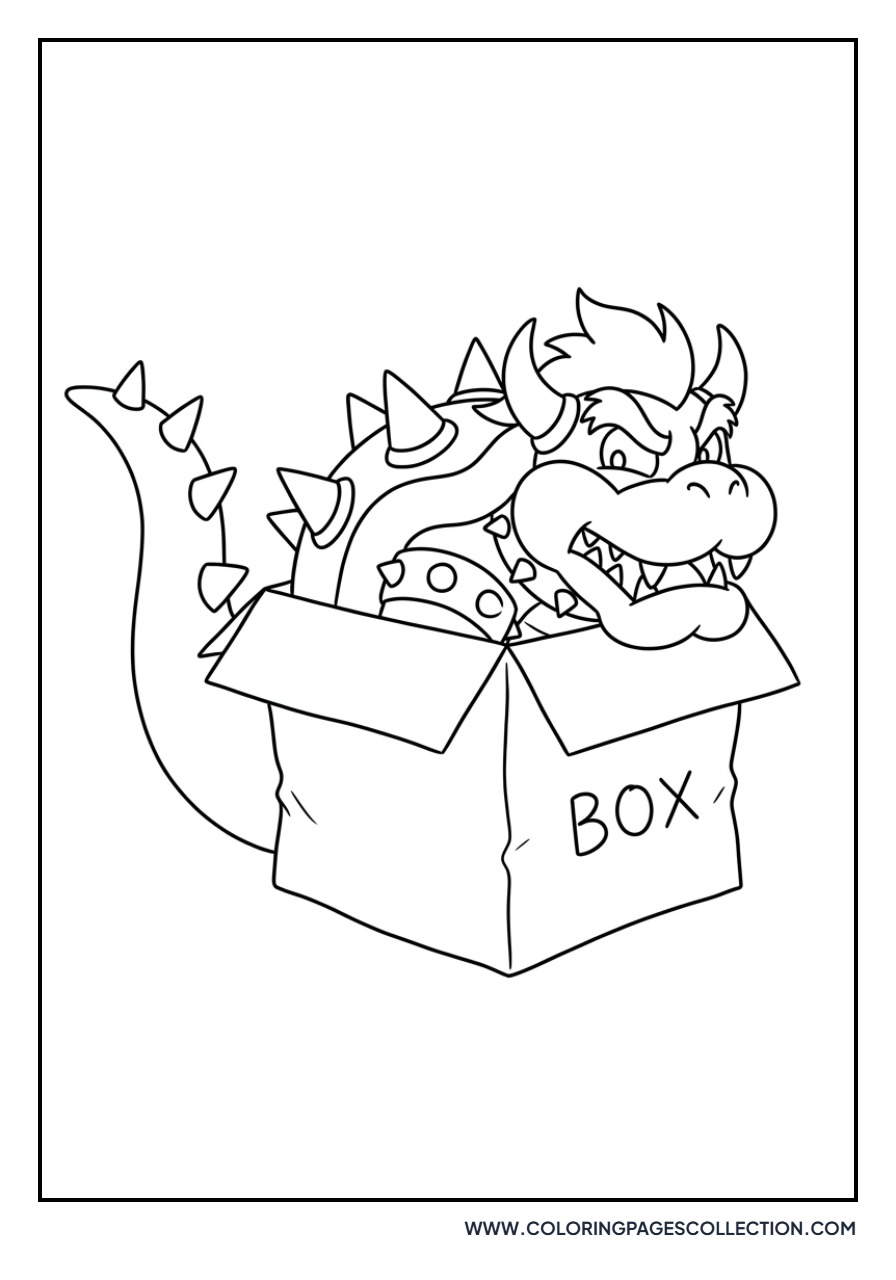Bowser in a Cardboard Box
