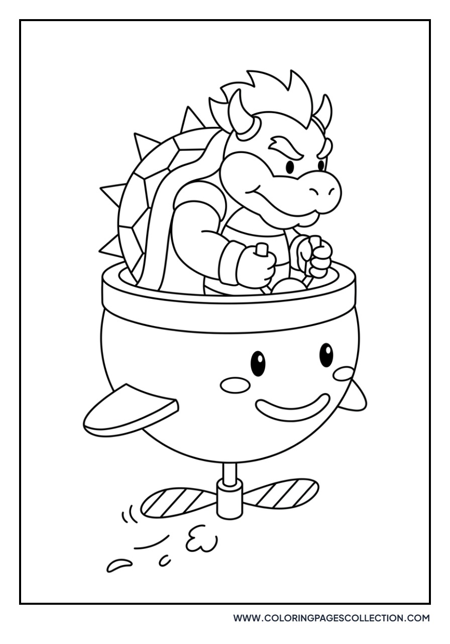 Bowser in his Clown Car