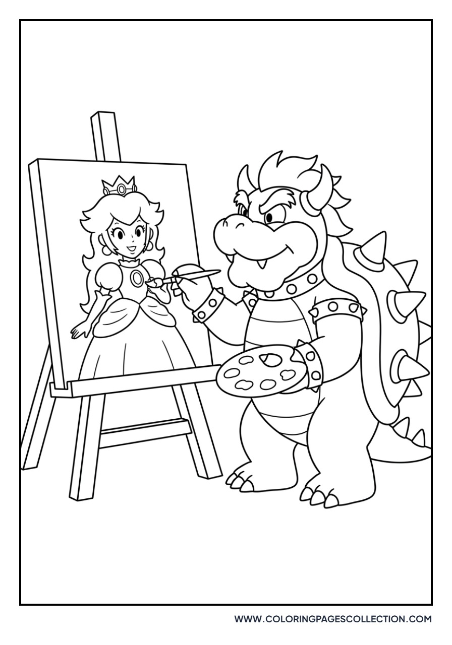 Bowser Painting