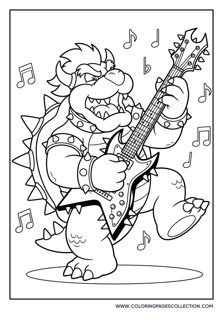 Bowser Playing Guitar