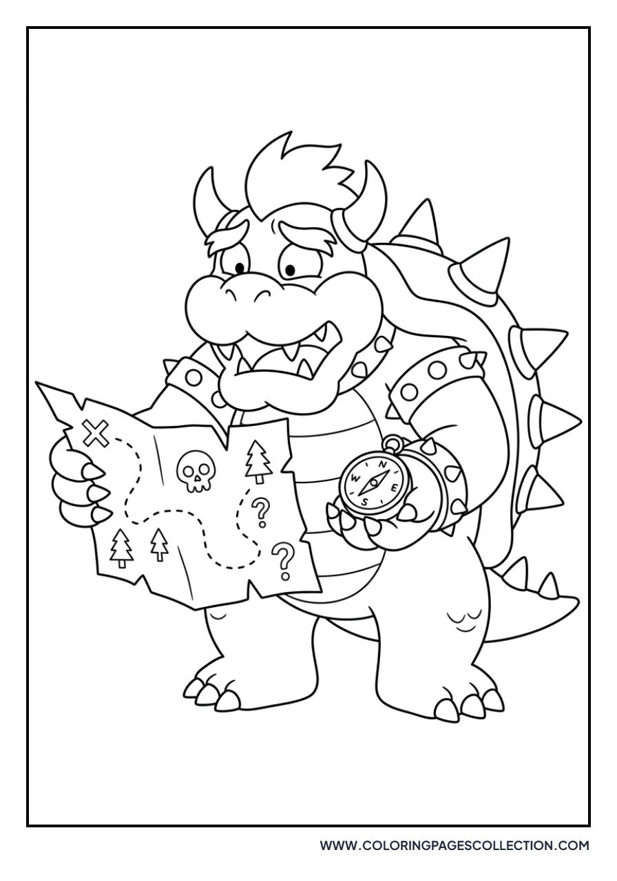 Bowser Reading a Map