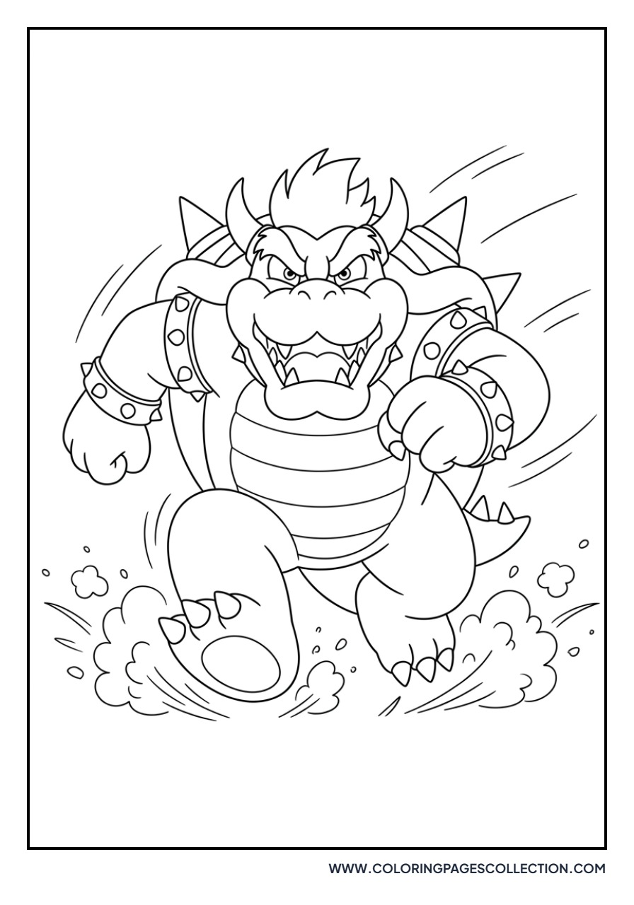 Bowser Running Fast
