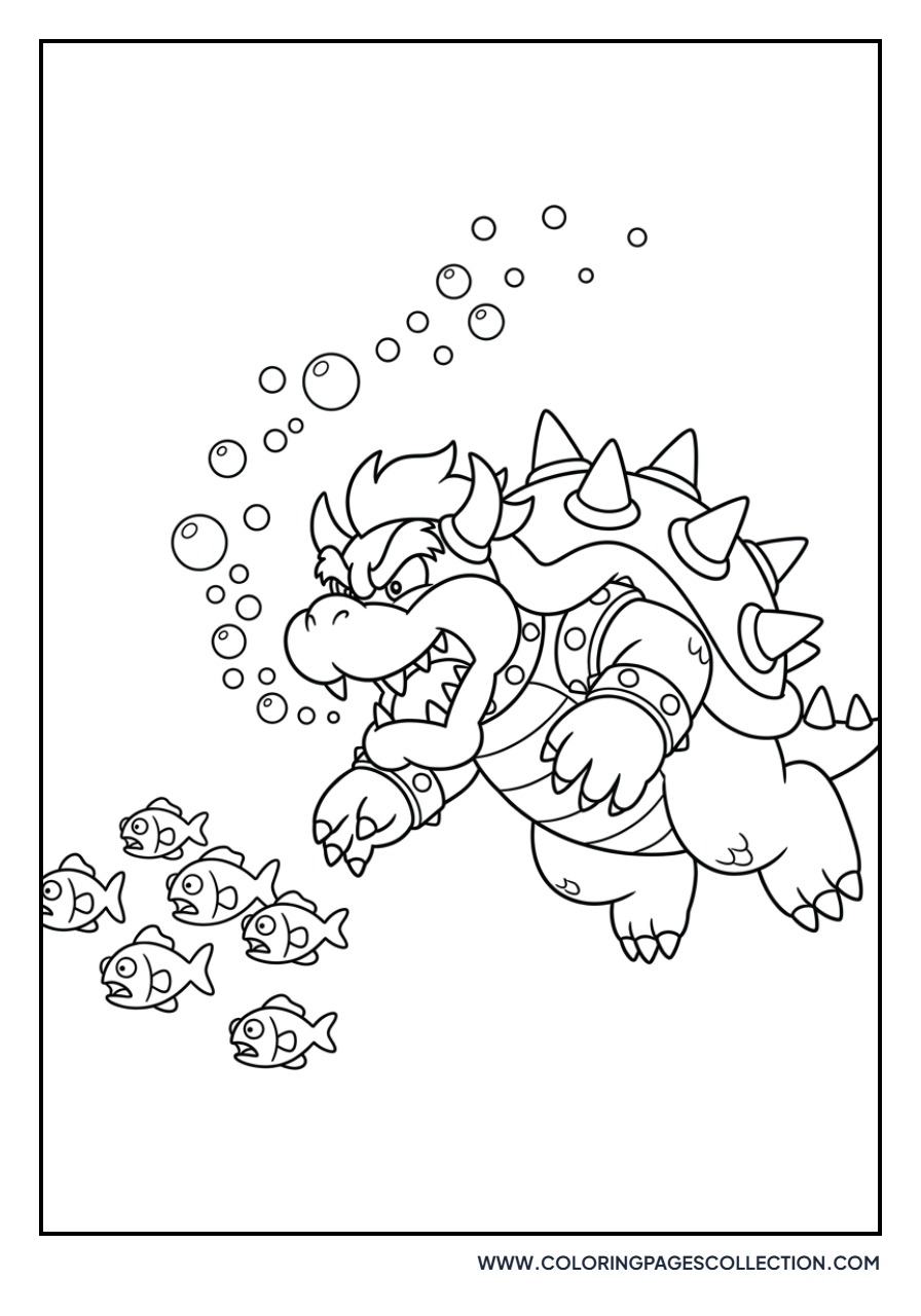 Bowser Swimming